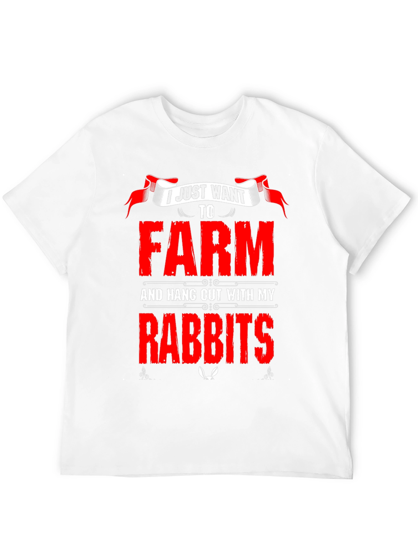 Farm and Rabbits Graphic T-Shirt