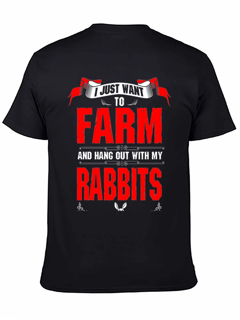 Farm and Rabbits Graphic T-Shirt