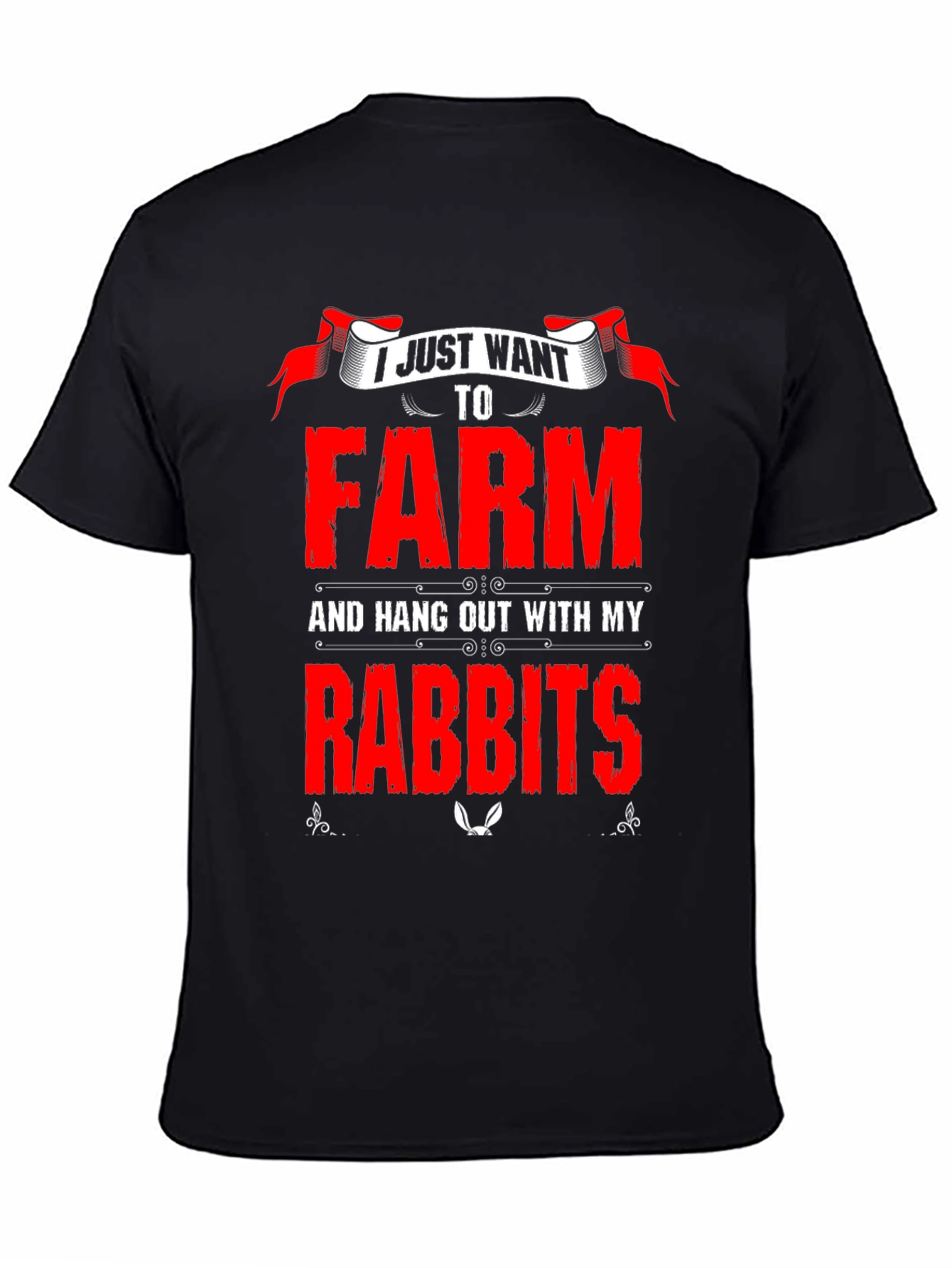 Farm and Rabbits Graphic T-Shirt