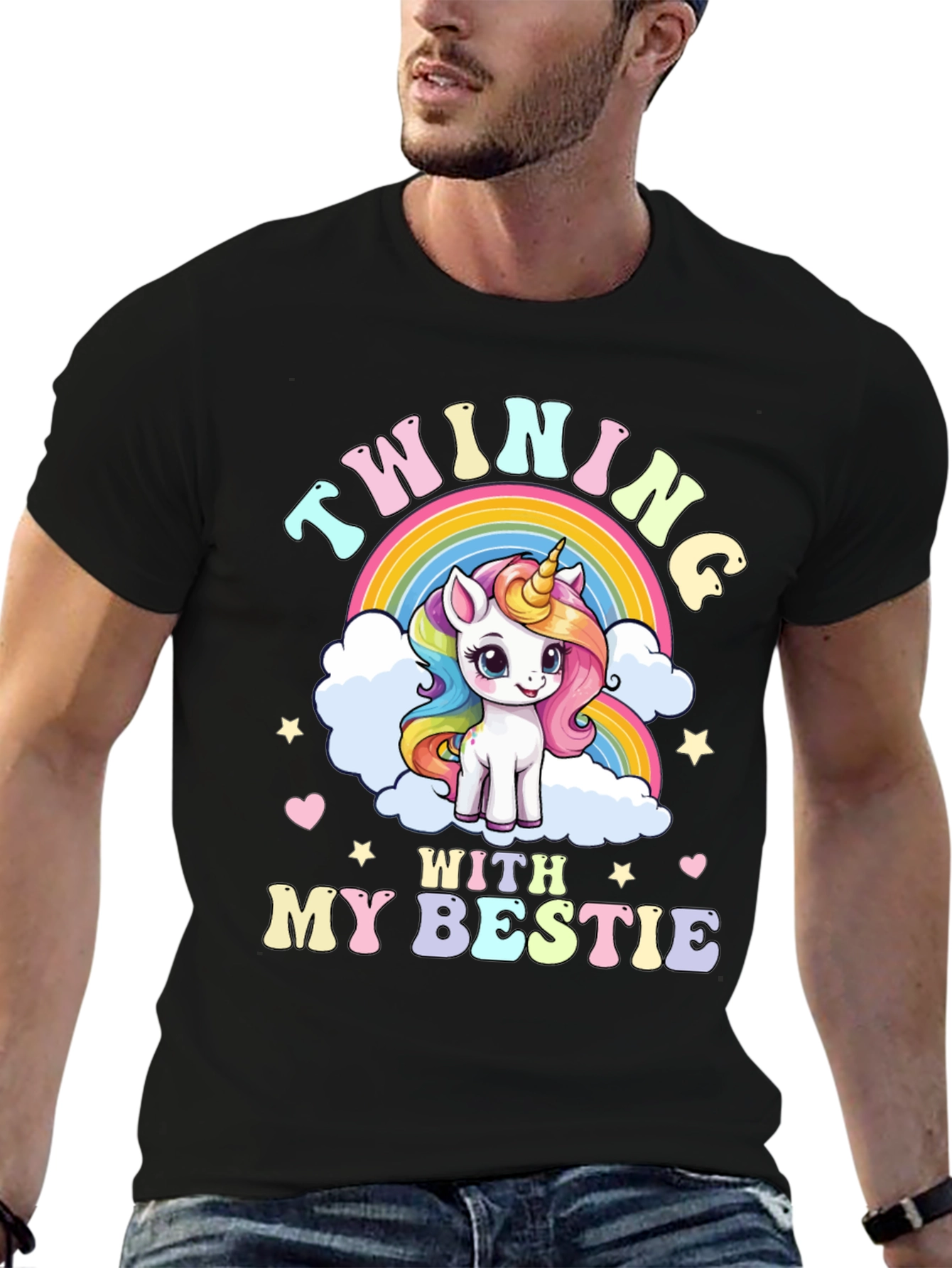 Twinning with My Bestie Unicorn Graphic Tee