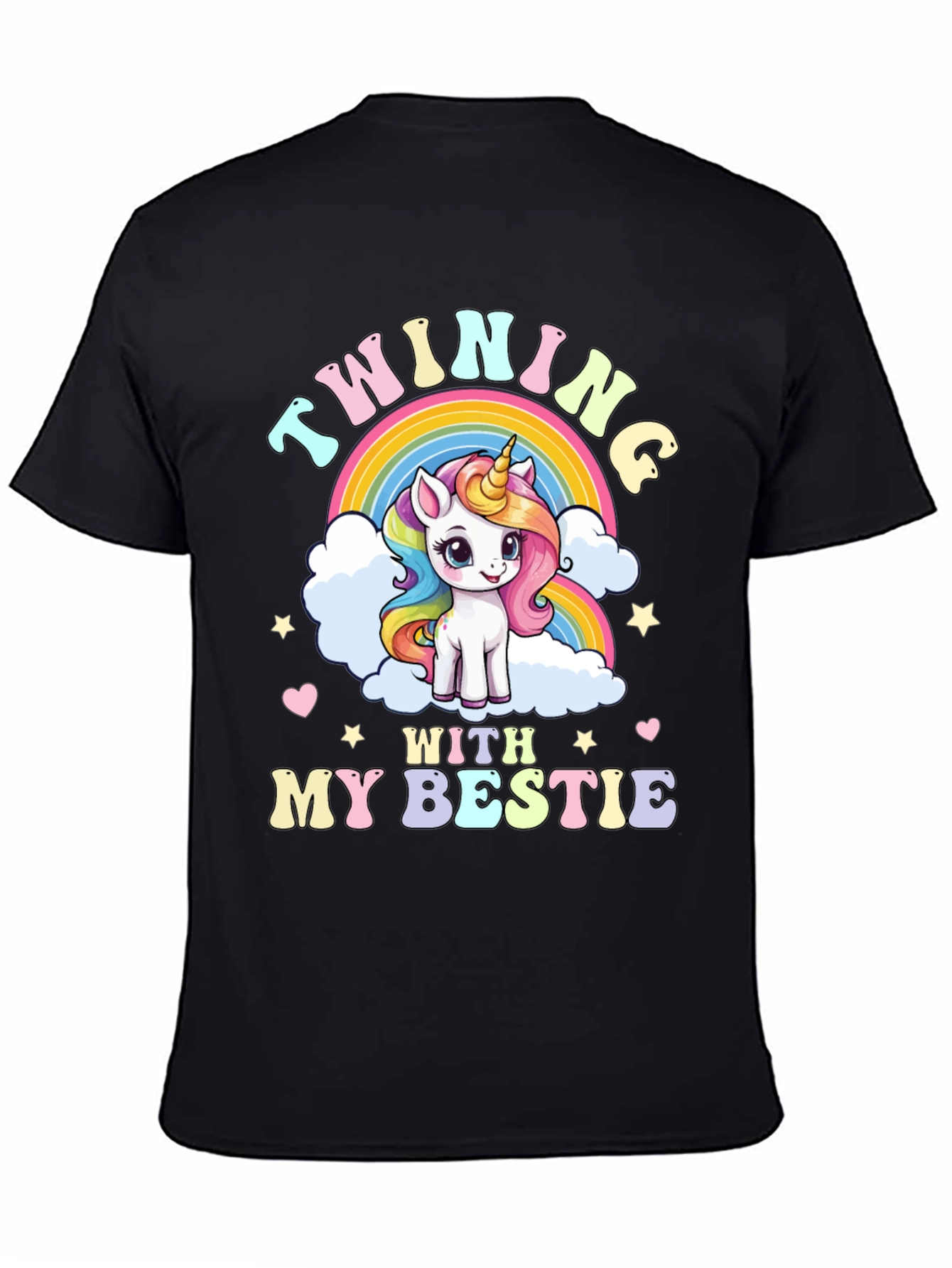 Twinning with My Bestie Unicorn Graphic Tee