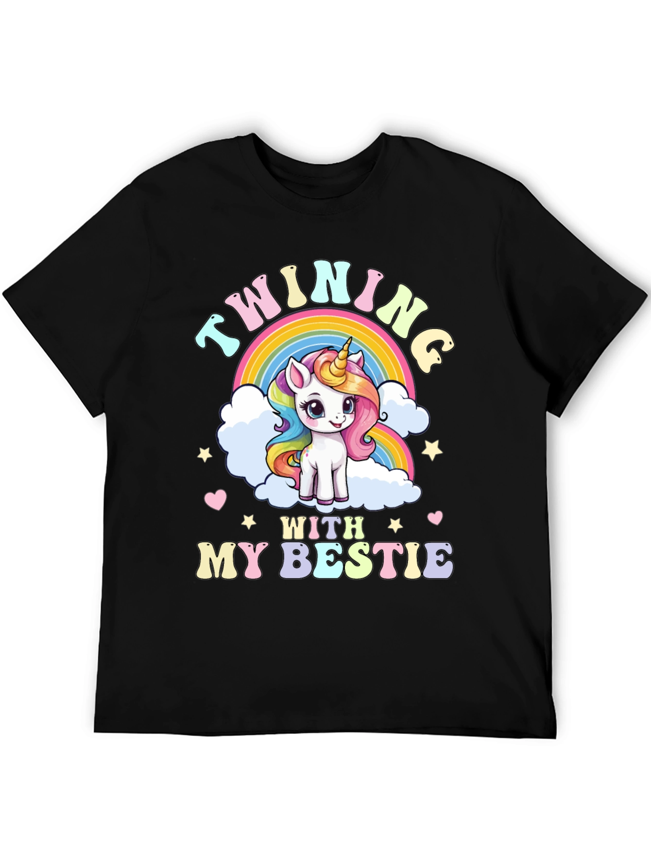Twinning with My Bestie Unicorn Graphic Tee