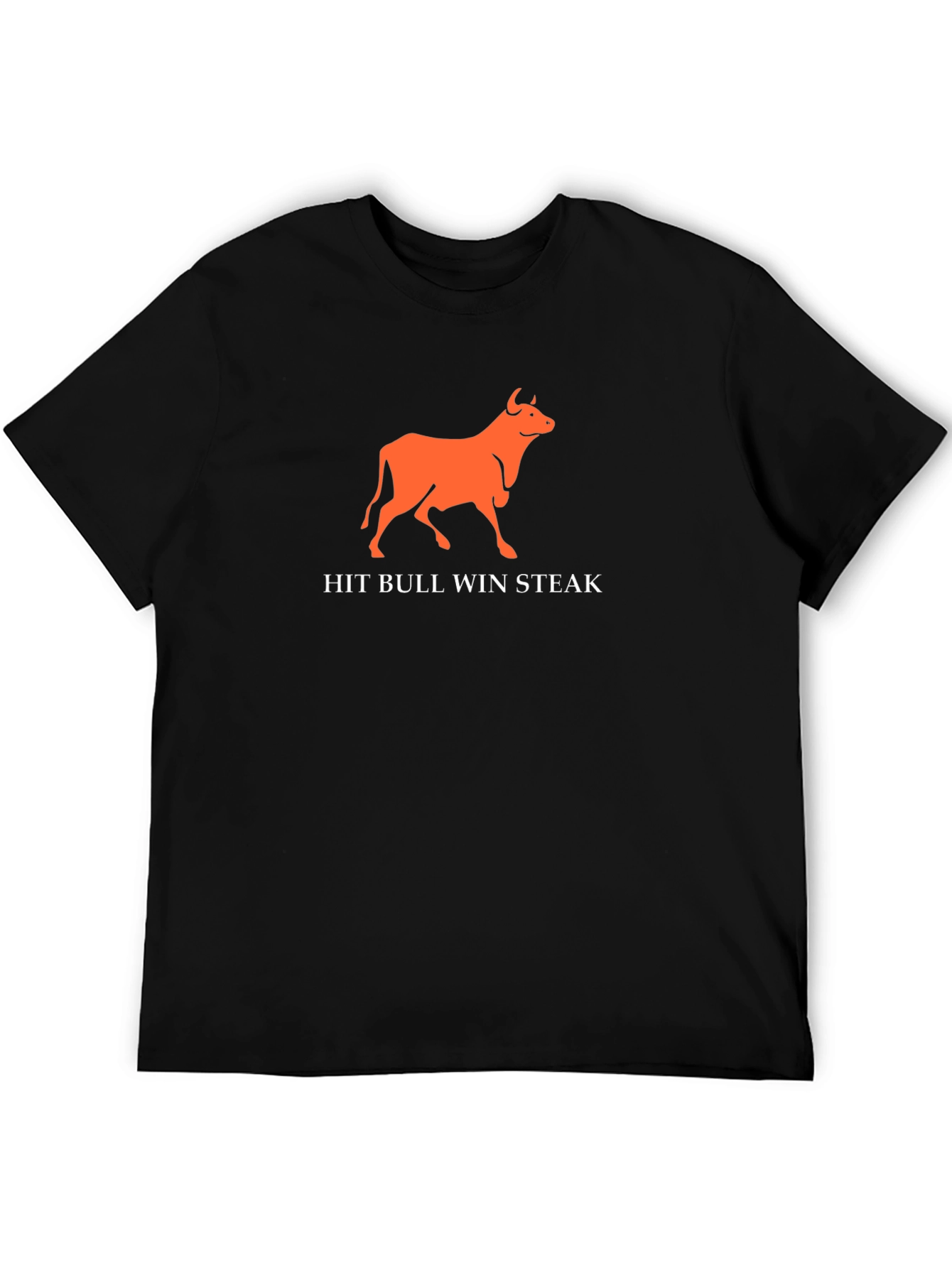 Hit Bull Win Steak Funny Graphic Tee