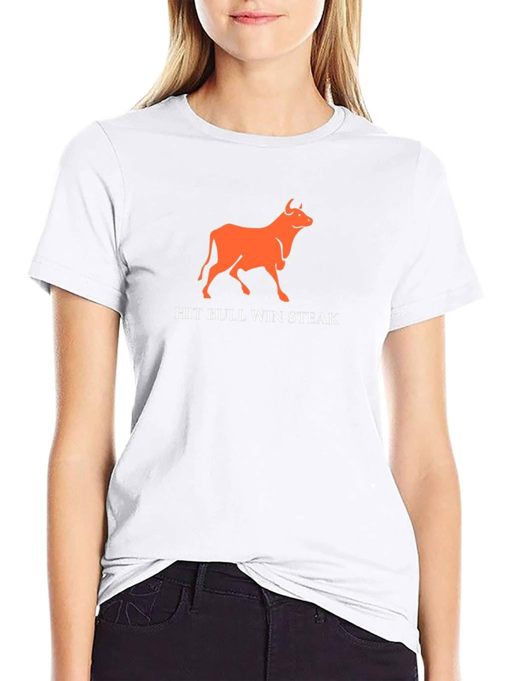 Hit Bull Win Steak Funny Graphic Tee