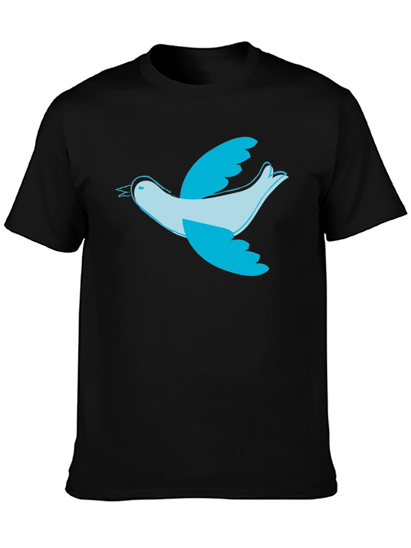 Bird Graphic Black T-Shirt