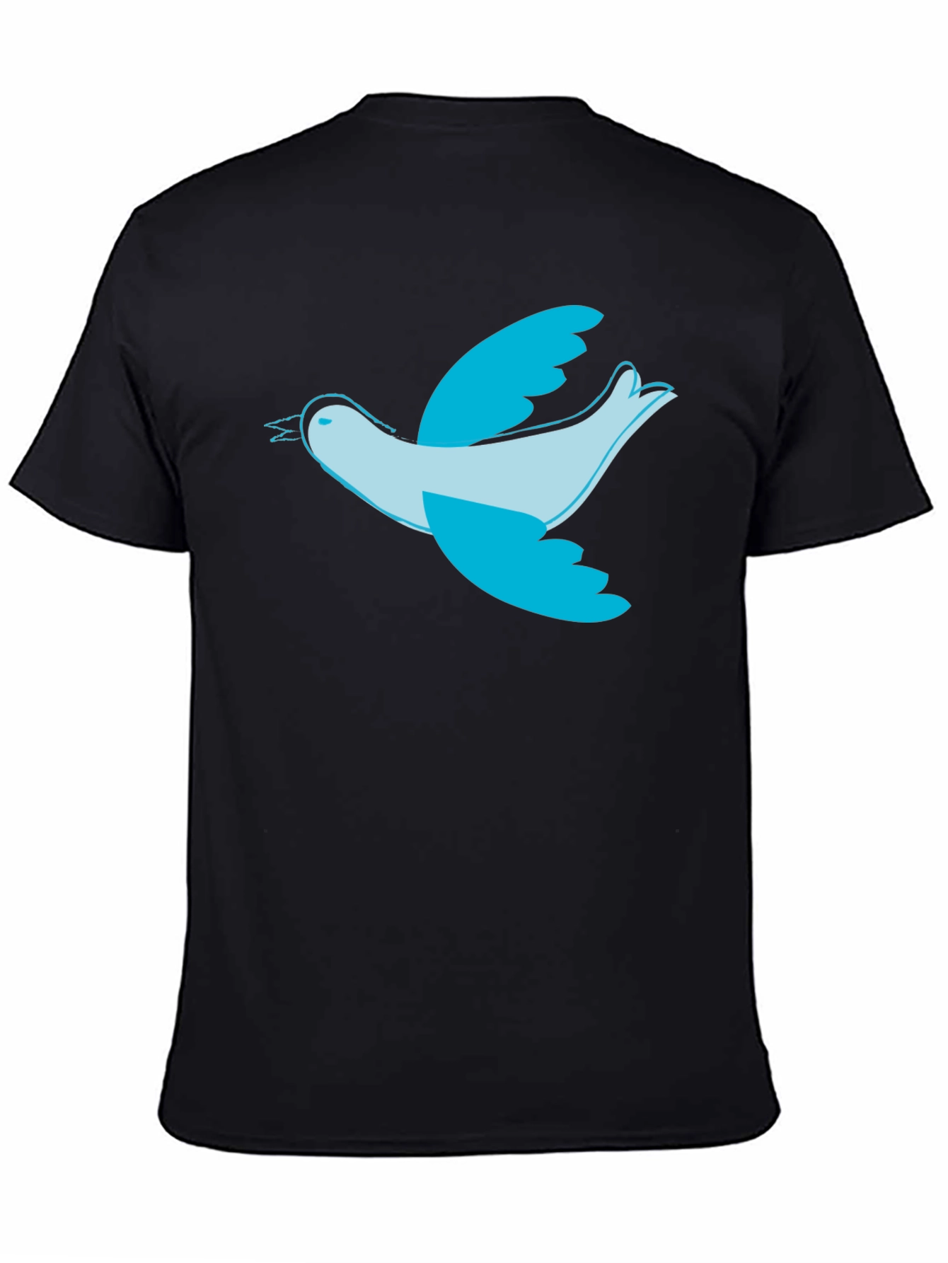 Bird Graphic Black T-Shirt