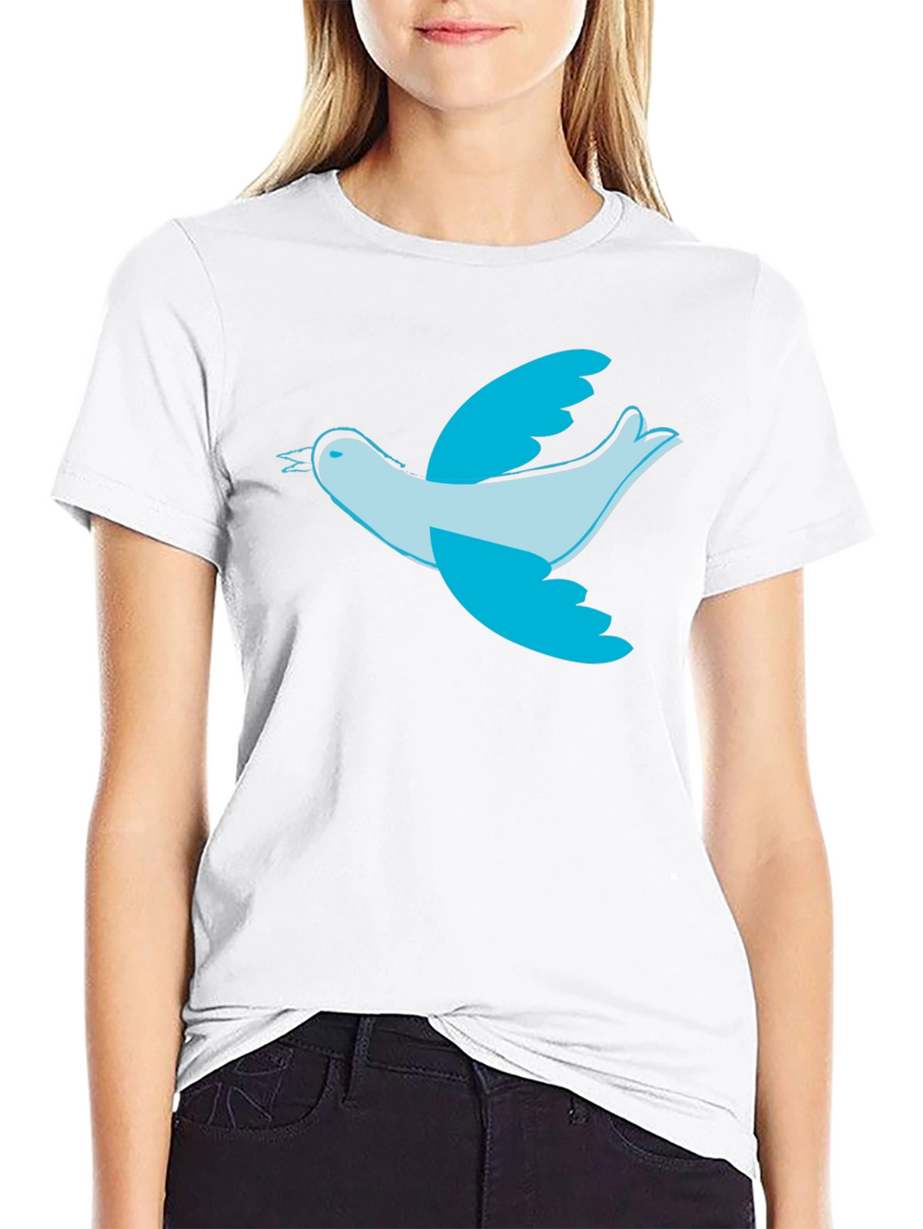 Bird Graphic Black T-Shirt