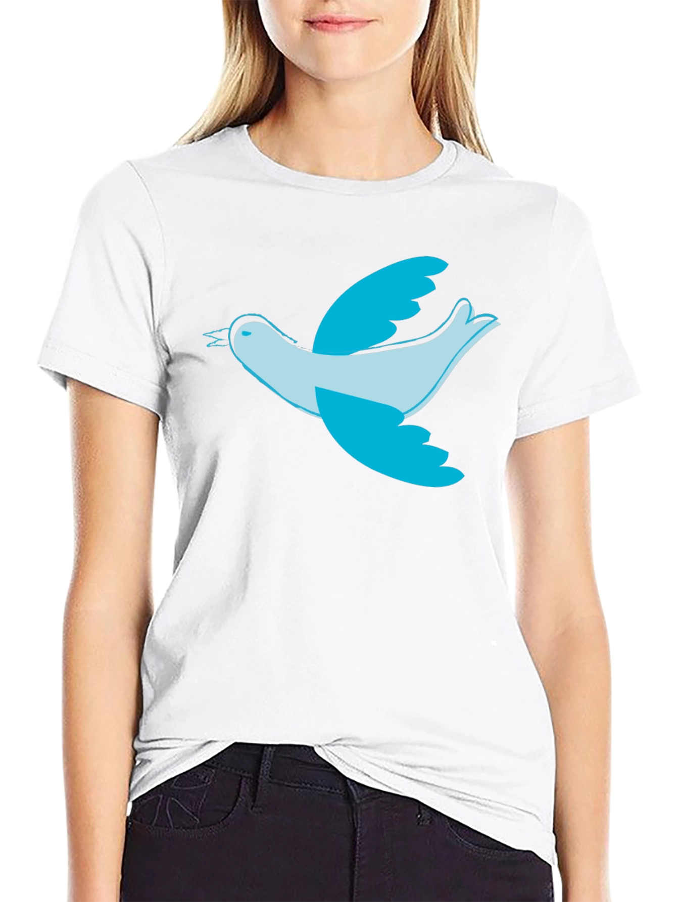 Bird Graphic Black T-Shirt