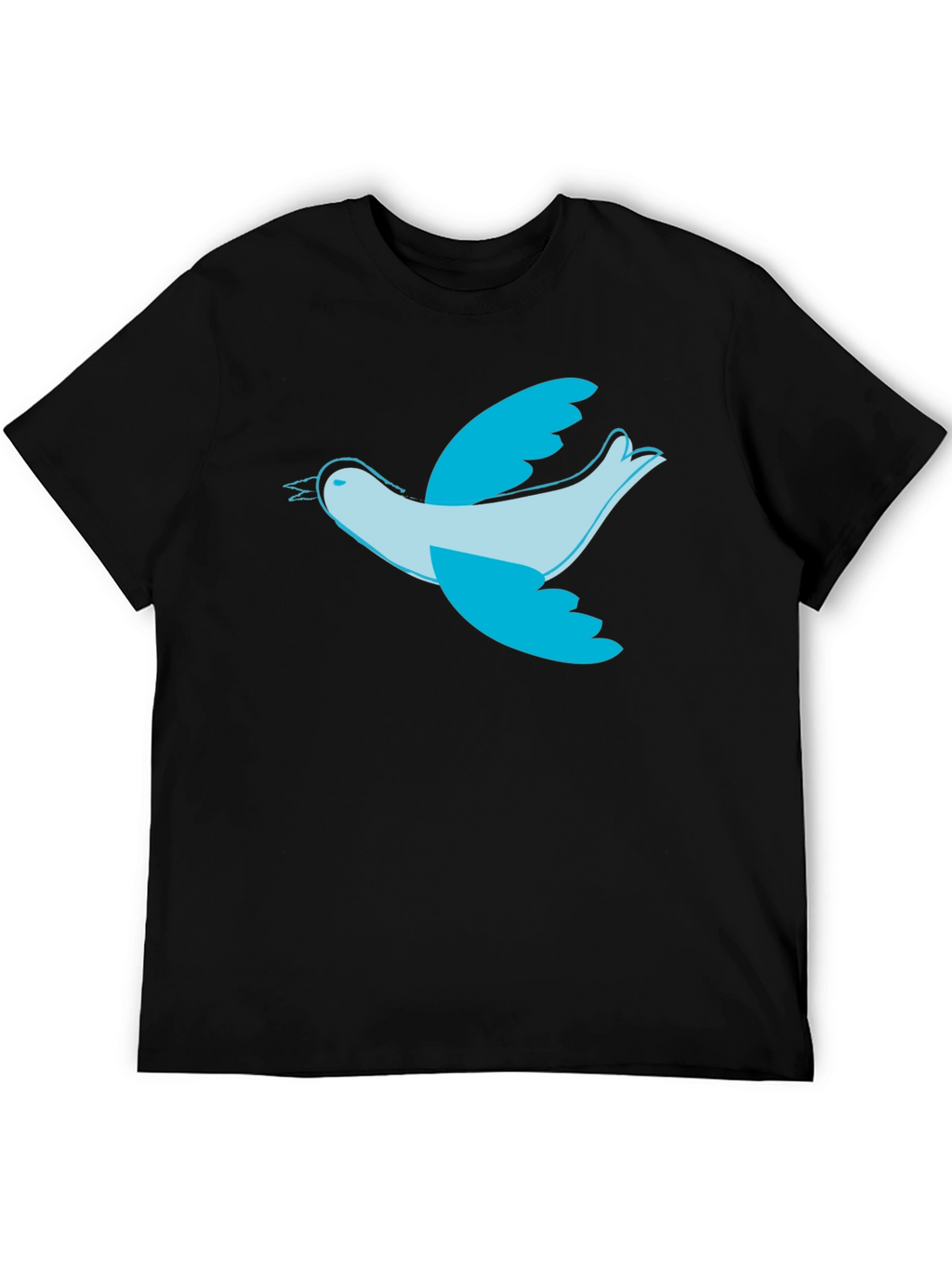 Bird Graphic Black T-Shirt
