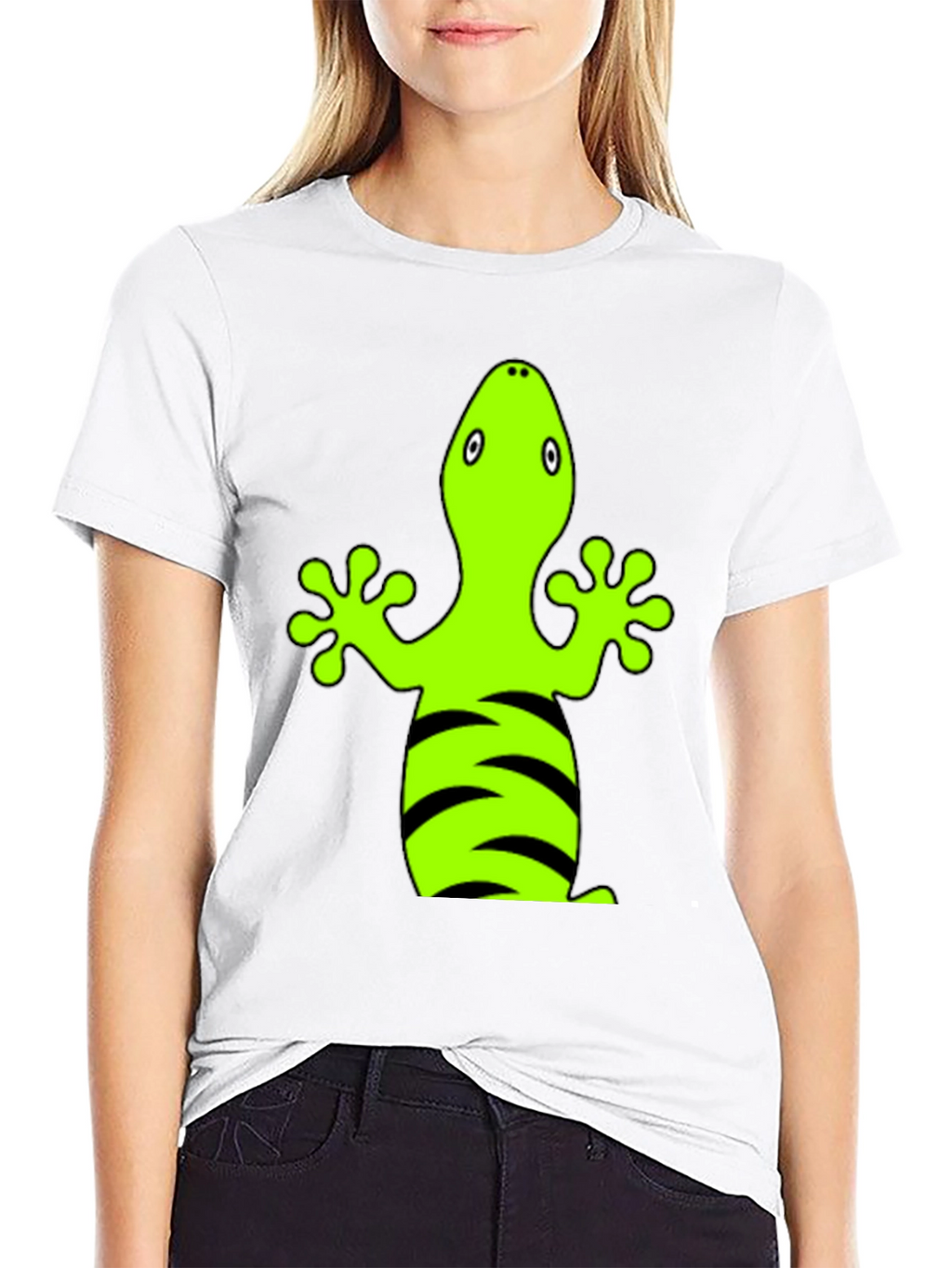 Gecko Graphic Tee - Funky Lizard Print T-Shirt