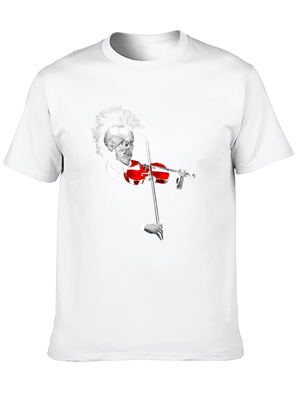 Skull Violinist Black T-Shirt