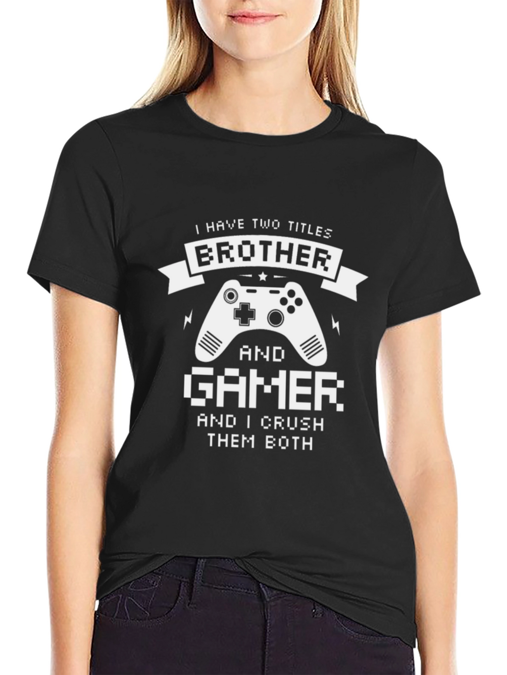 Brother Gamer T-Shirt - Crush Them Both!