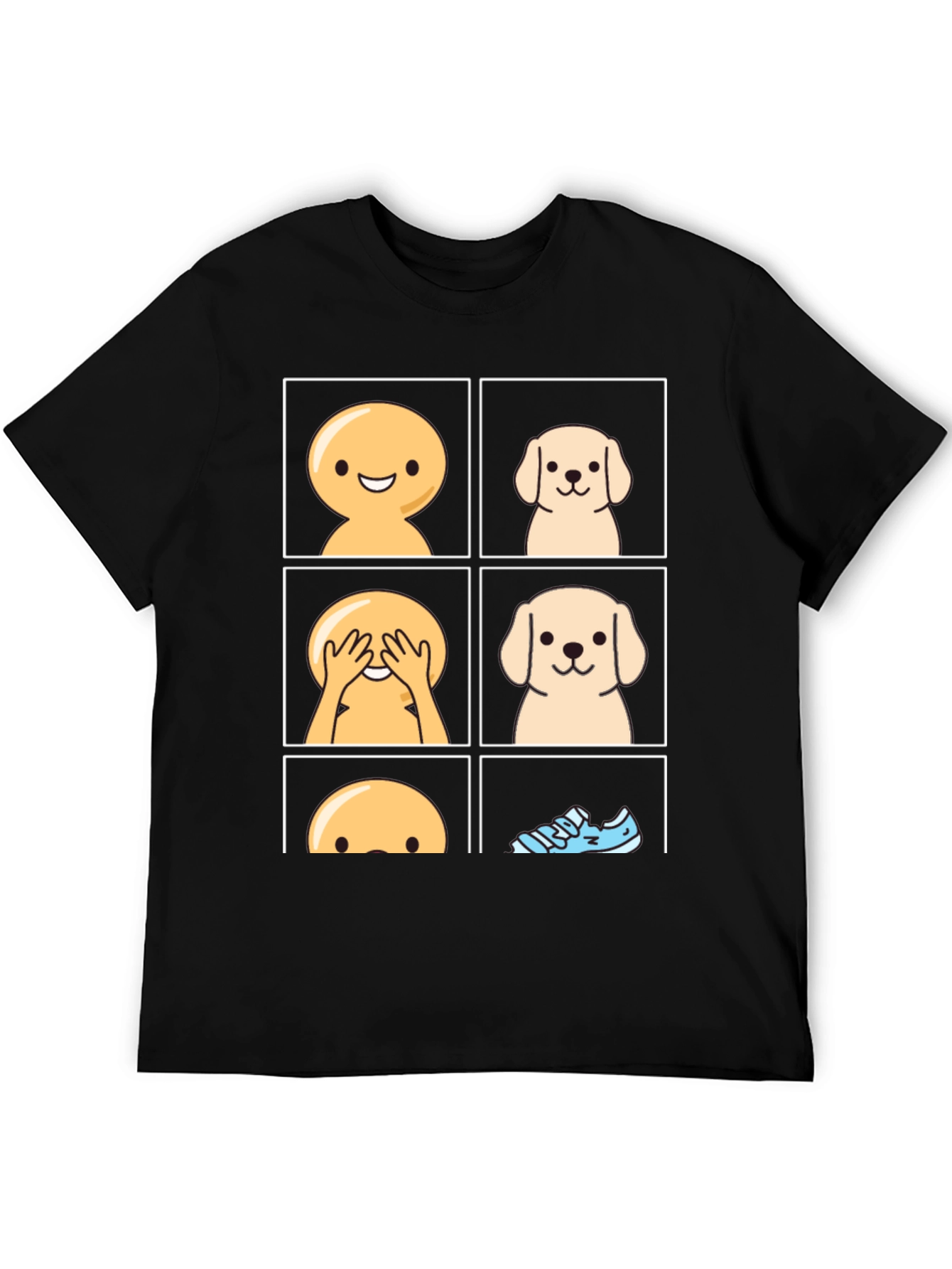 Peek-a-boo Dog Graphic T-Shirt - Funny Pet Lover Tee