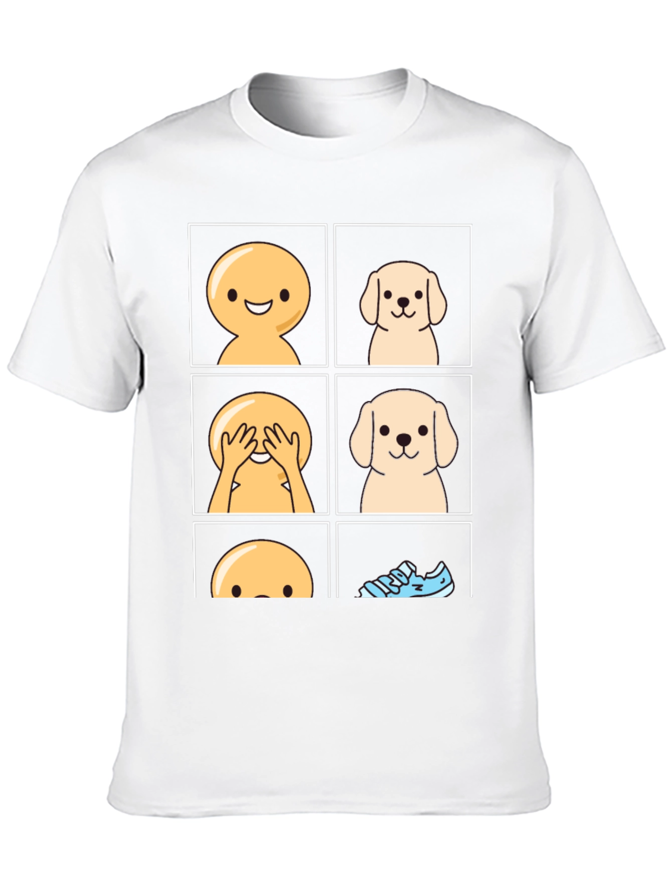Peek-a-boo Dog Graphic T-Shirt - Funny Pet Lover Tee