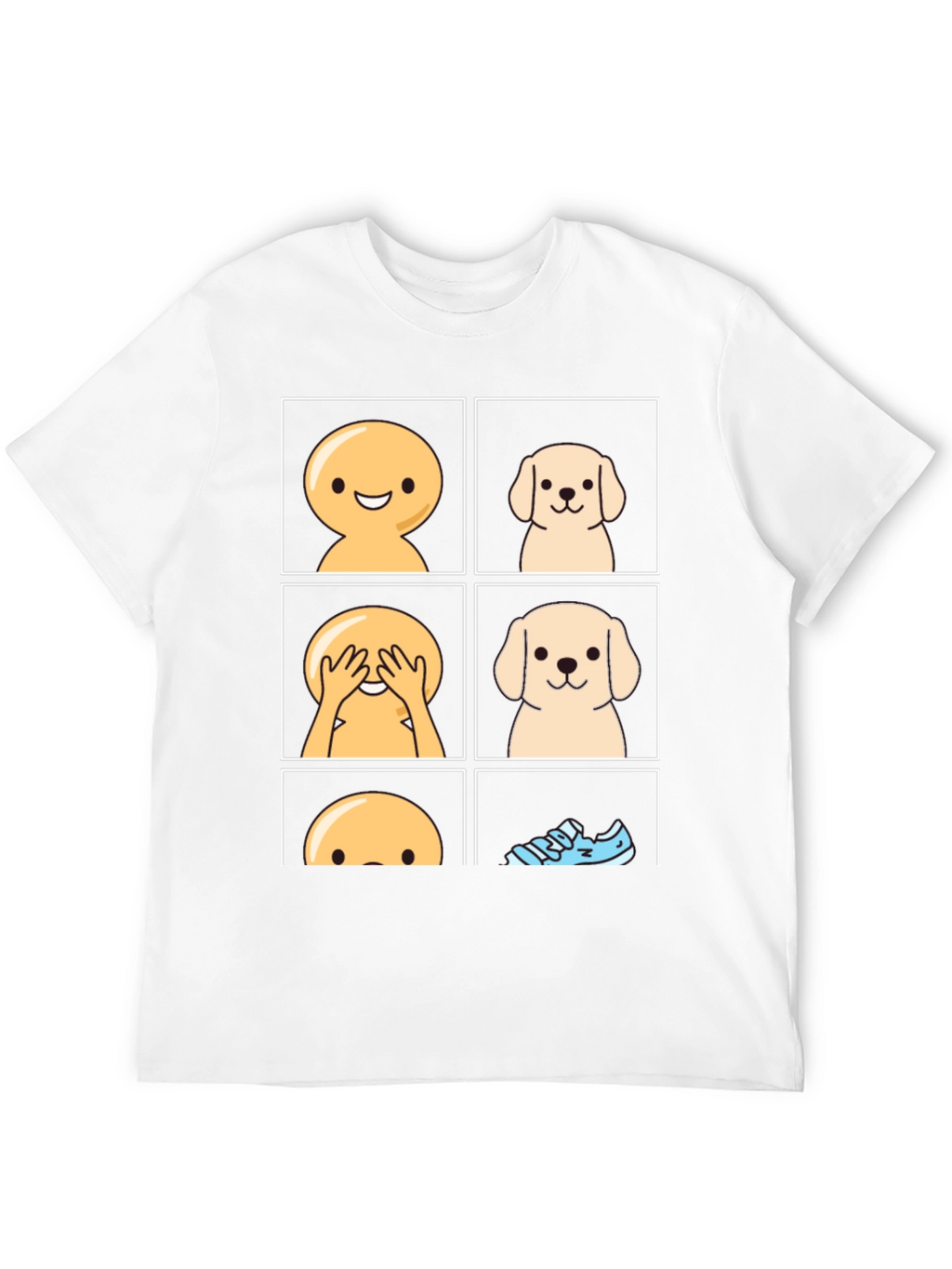 Peek-a-boo Dog Graphic T-Shirt - Funny Pet Lover Tee