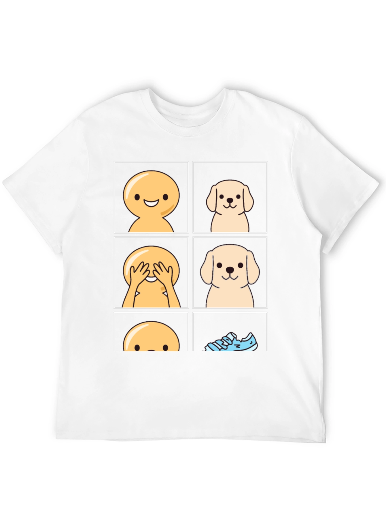 Peek-a-boo Dog Graphic T-Shirt - Funny Pet Lover Tee