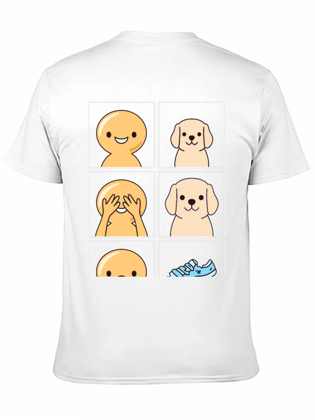 Peek-a-boo Dog Graphic T-Shirt - Funny Pet Lover Tee