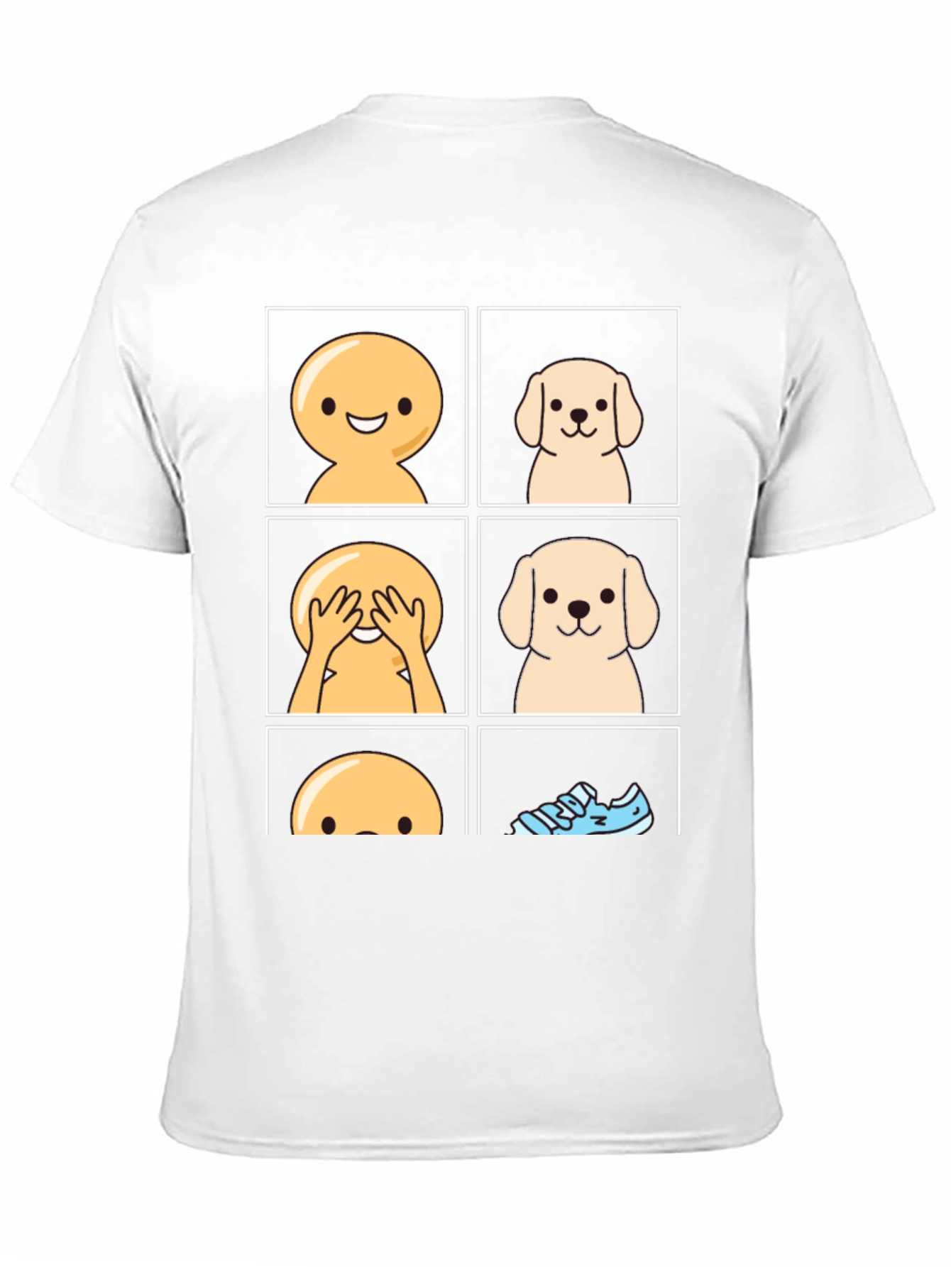 Peek-a-boo Dog Graphic T-Shirt - Funny Pet Lover Tee