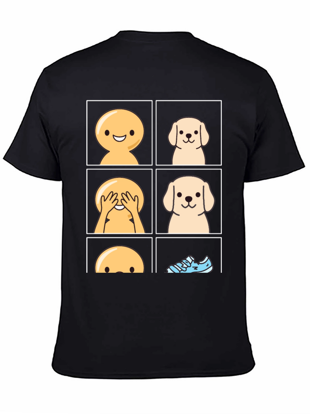 Peek-a-boo Dog Graphic T-Shirt - Funny Pet Lover Tee