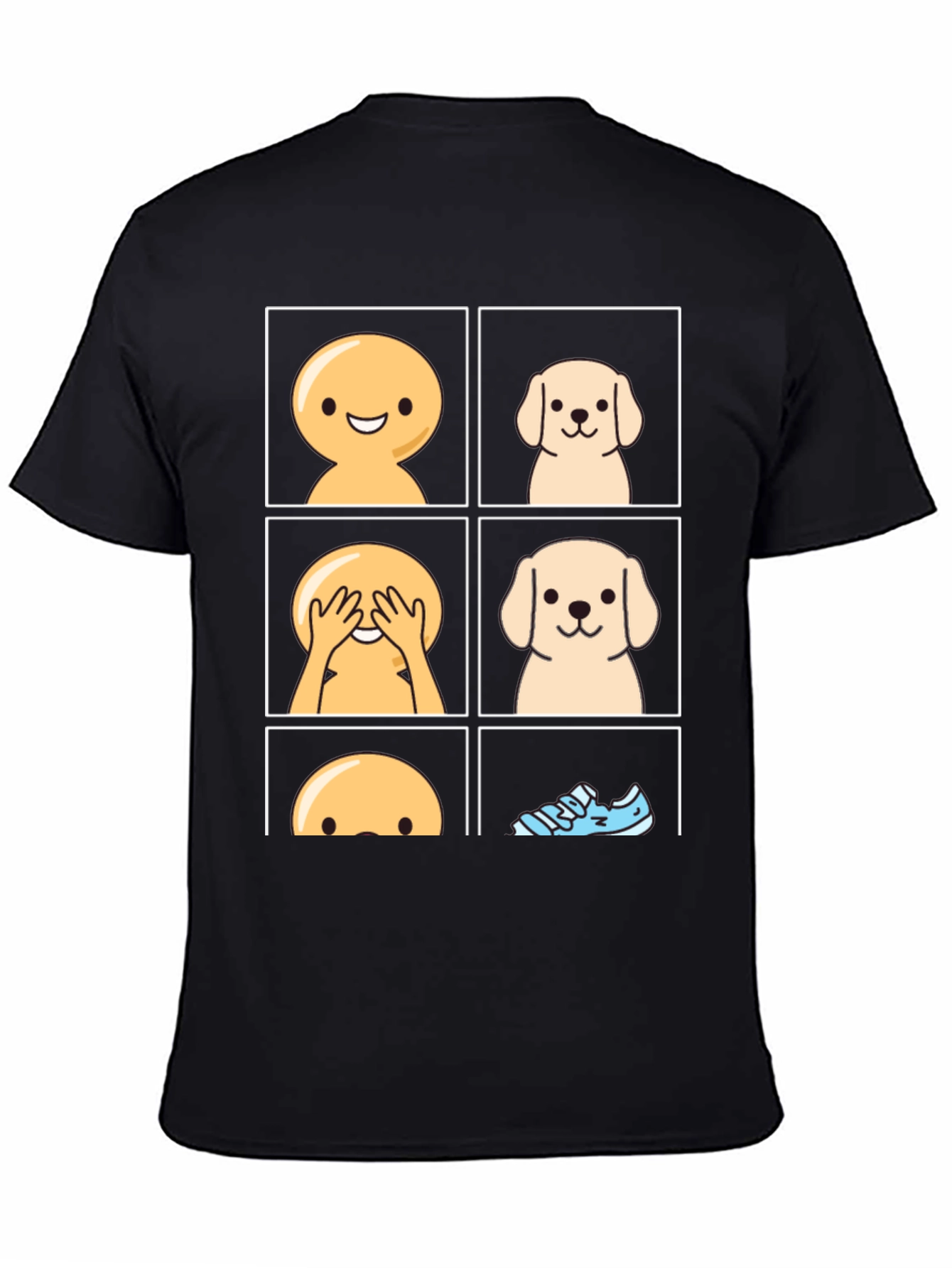 Peek-a-boo Dog Graphic T-Shirt - Funny Pet Lover Tee