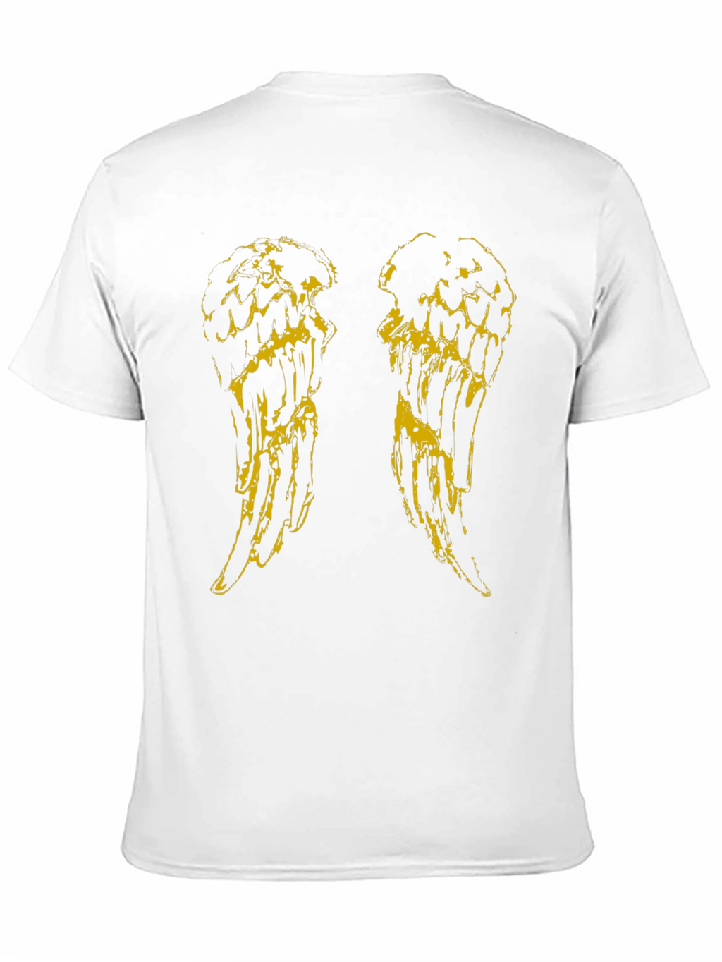Angel Wings Graphic Tee - Black Cotton T-Shirt
