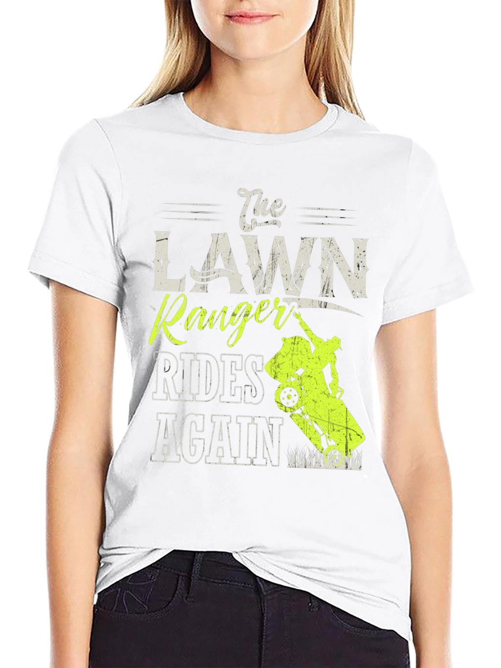 The Lawn Ranger Rides Again T-Shirt - Black