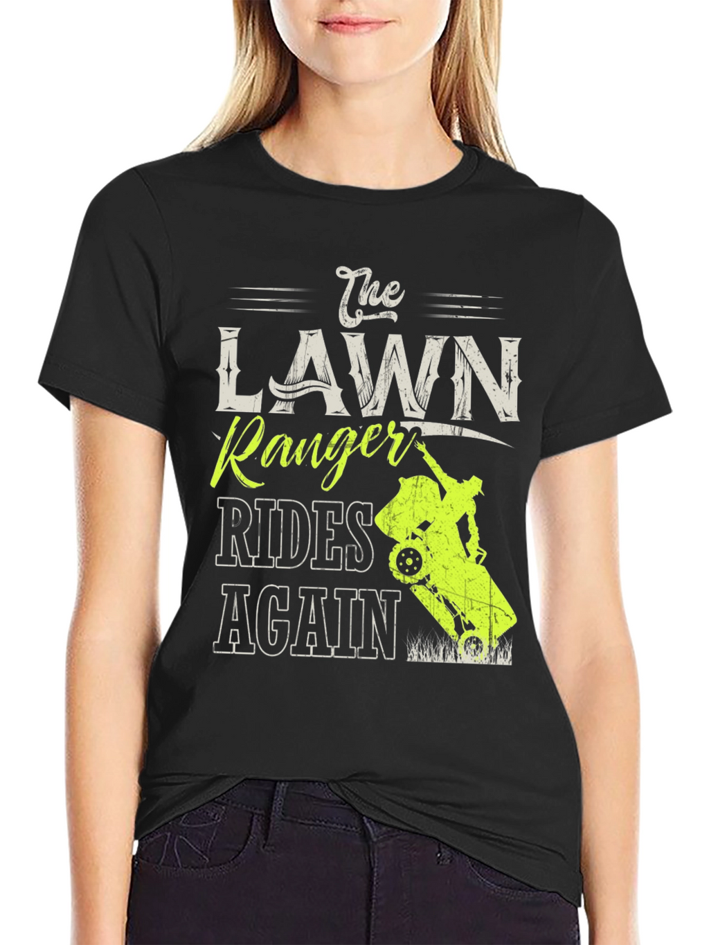 The Lawn Ranger Rides Again T-Shirt - Black