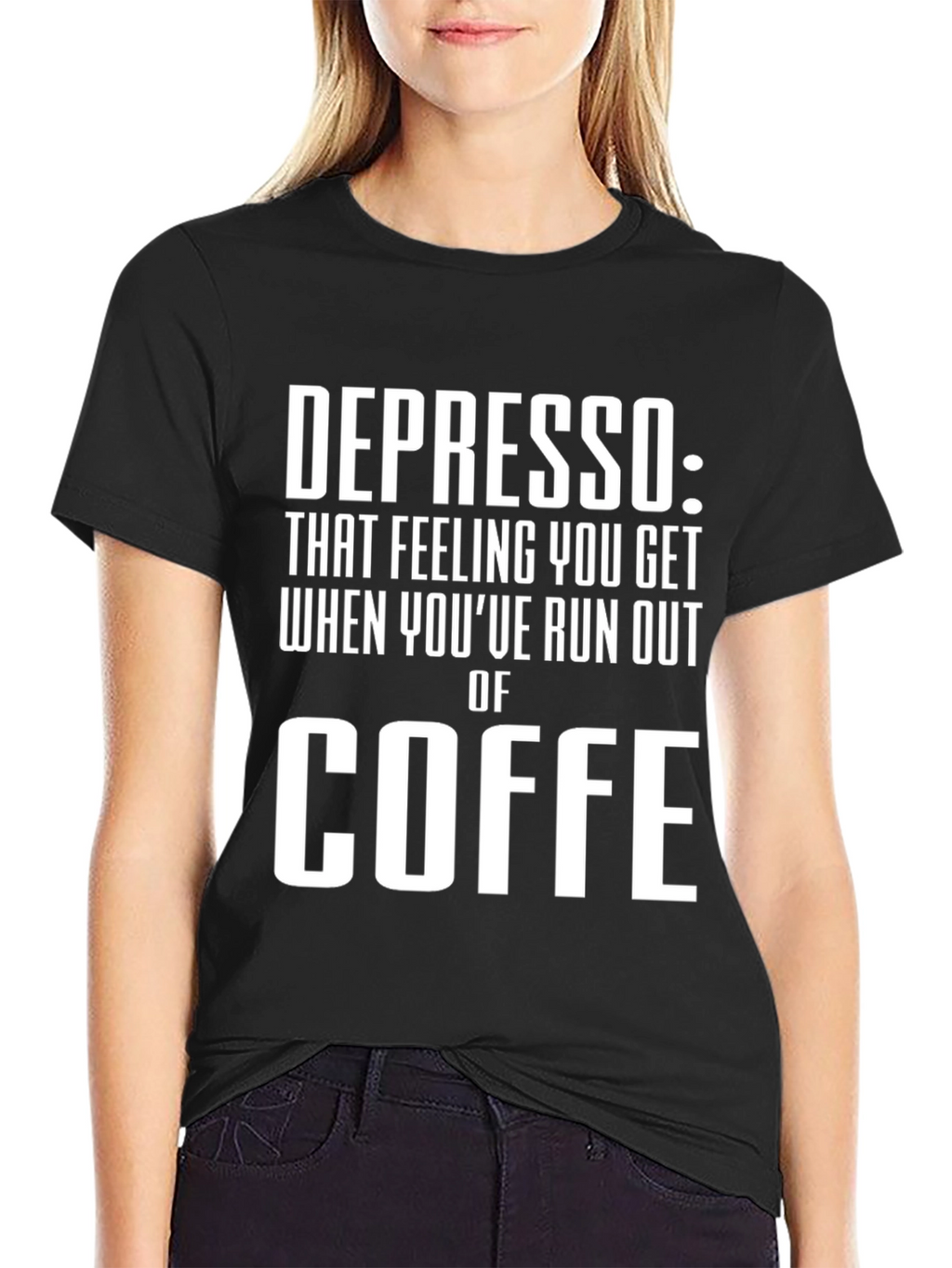 Depresso Coffee Lover Humor T-Shirt
