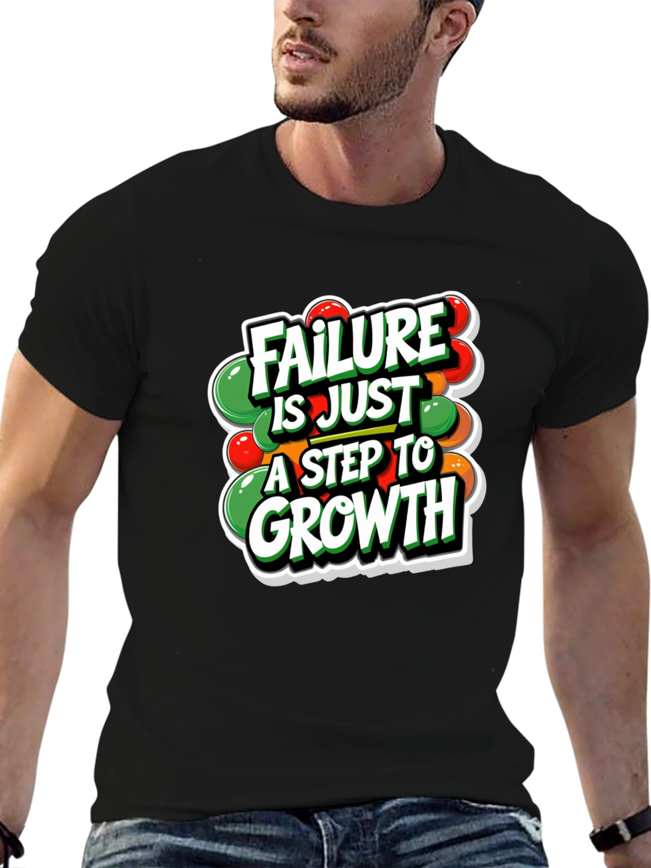 Motivational T-Shirt: Failure is Just a Step to Growth