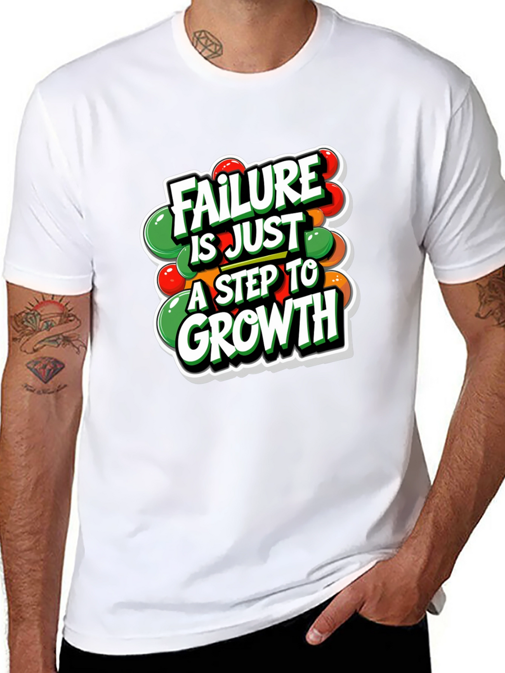 Motivational T-Shirt: Failure is Just a Step to Growth