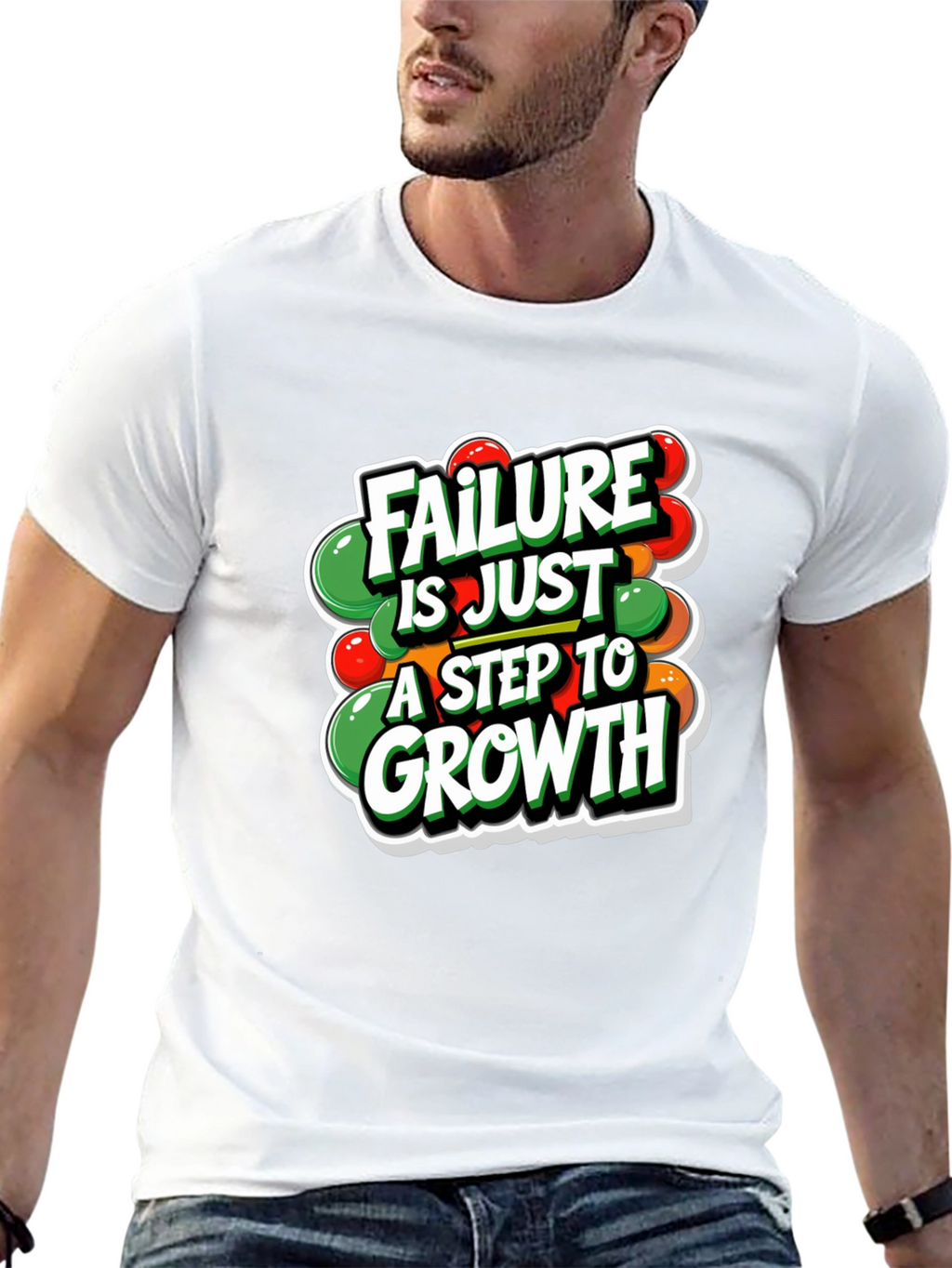 Motivational T-Shirt: Failure is Just a Step to Growth
