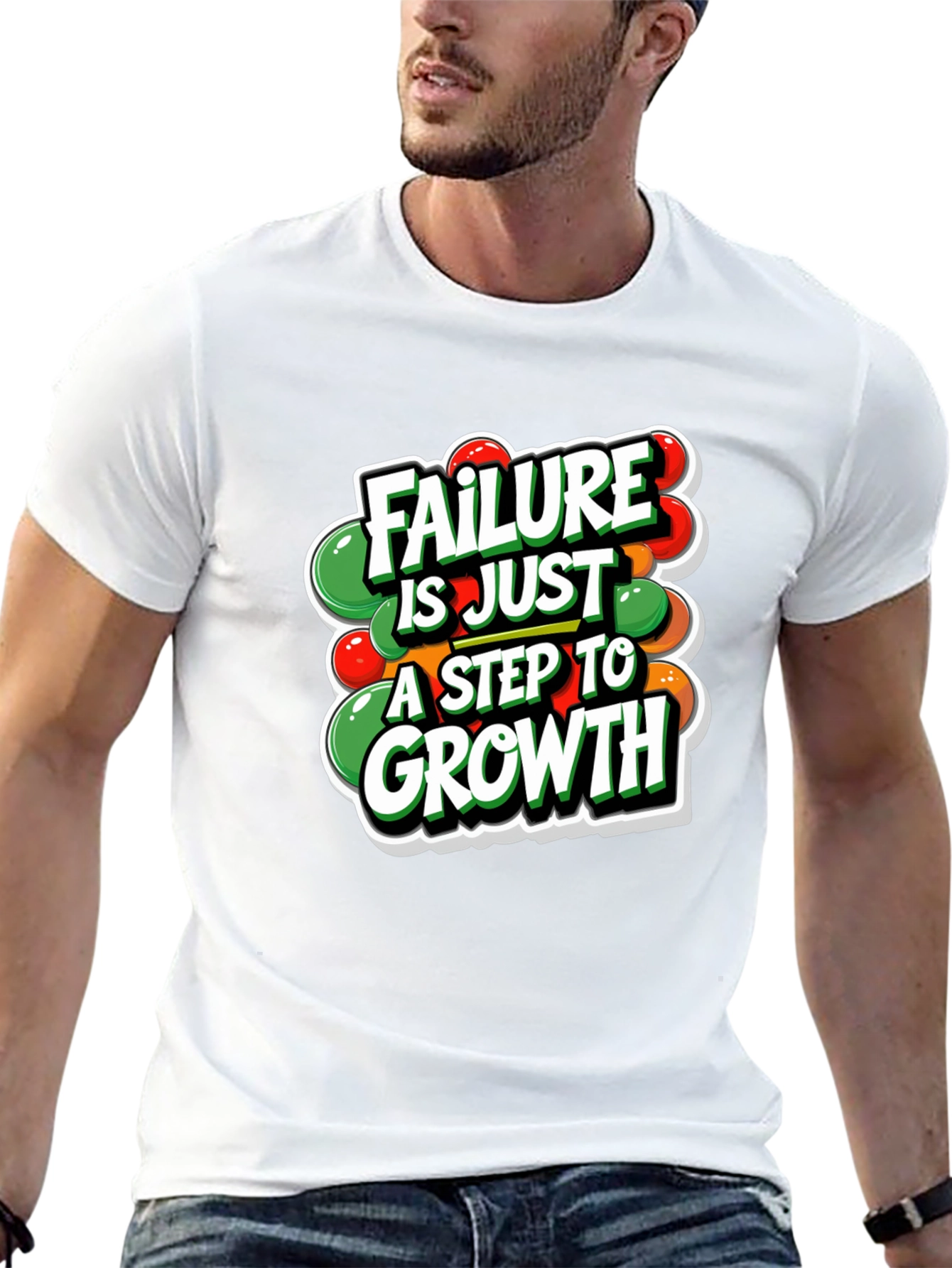 Motivational T-Shirt: Failure is Just a Step to Growth