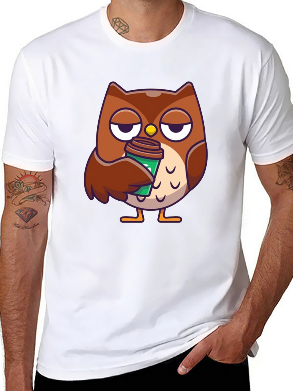 Owl Coffee T-Shirt - Brewtiful Design