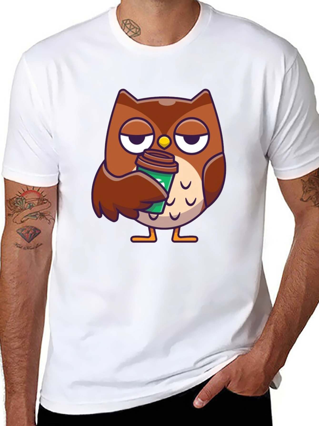 Owl Coffee T-Shirt - Brewtiful Design