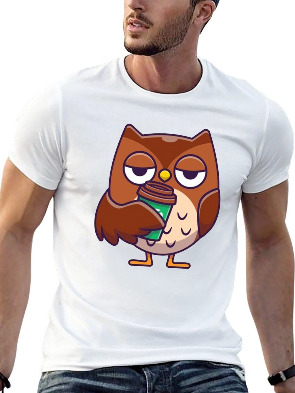 Owl Coffee T-Shirt - Brewtiful Design