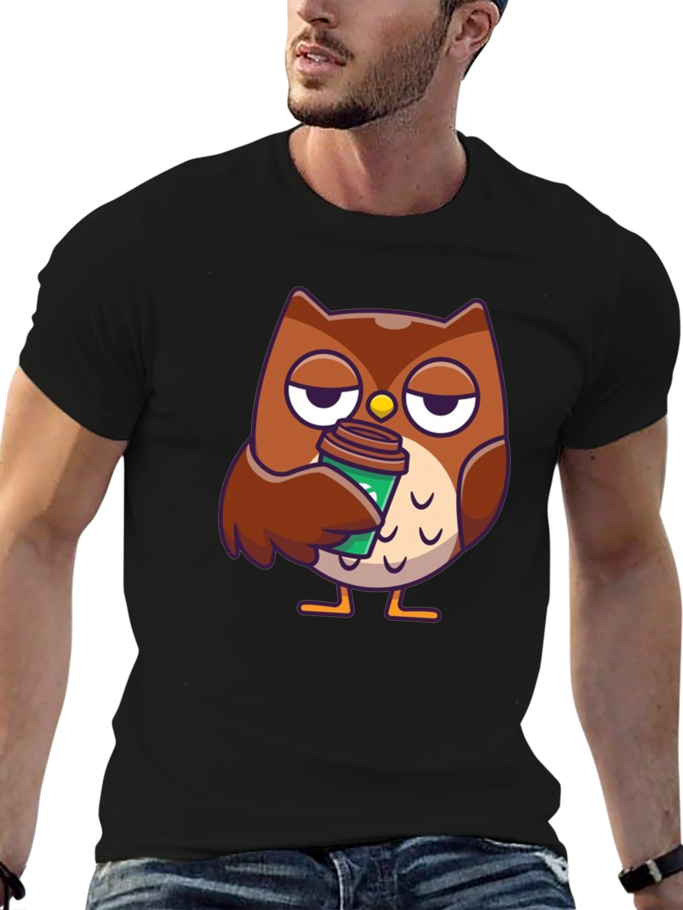 Owl Coffee T-Shirt - Brewtiful Design
