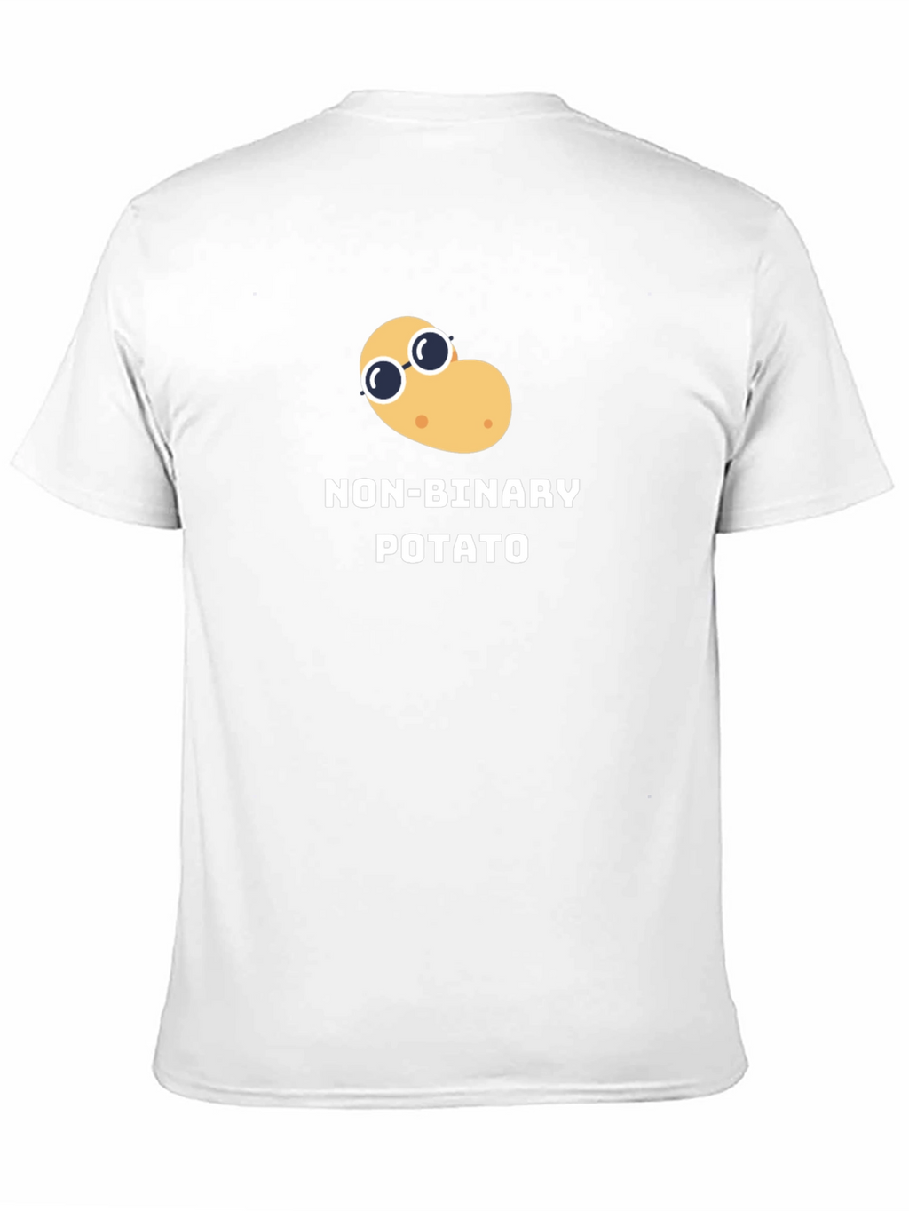 Non-Binary Potato Graphic Tee - Black Unisex T-Shirt