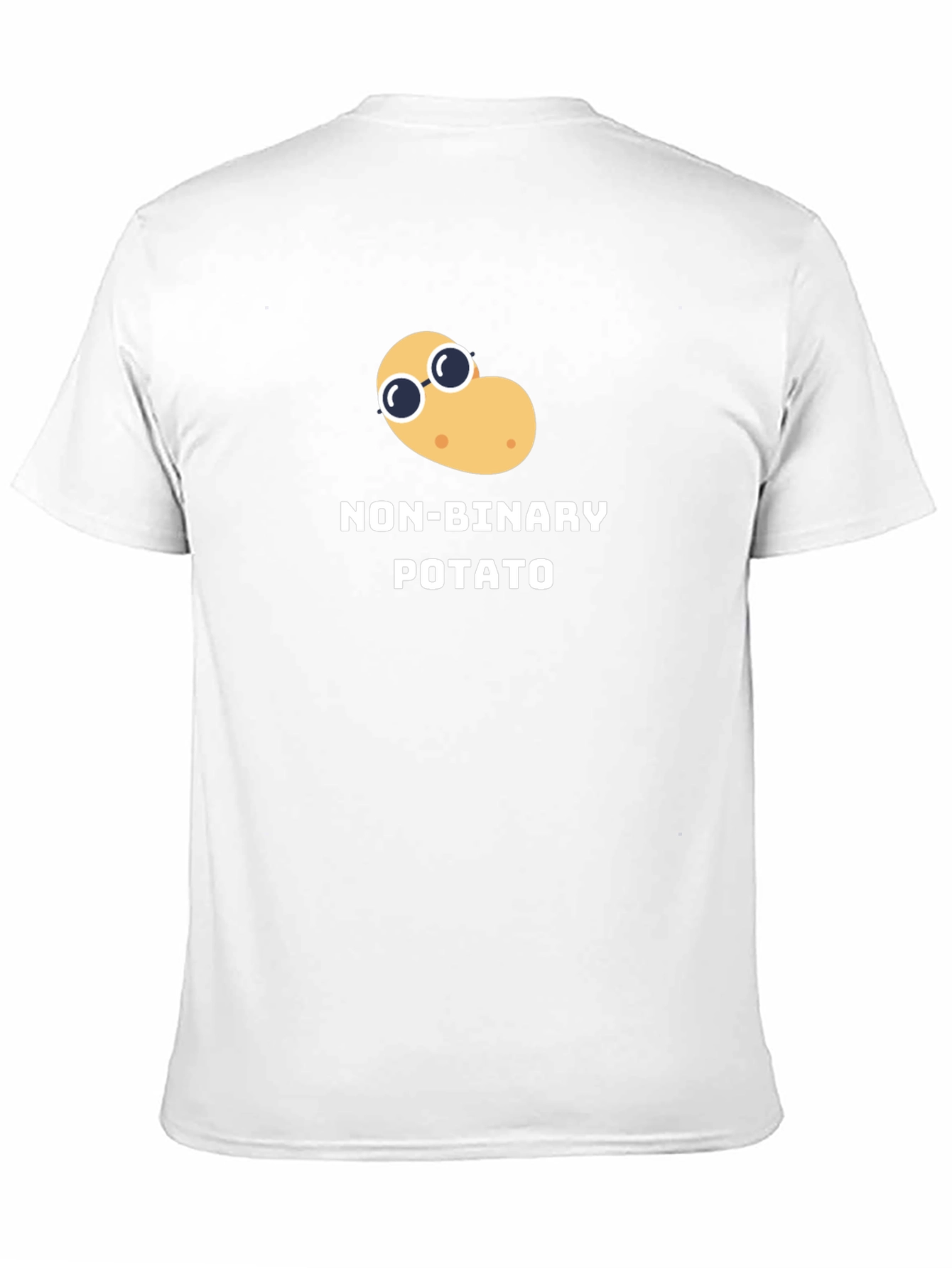 Non-Binary Potato Graphic Tee - Black Unisex T-Shirt
