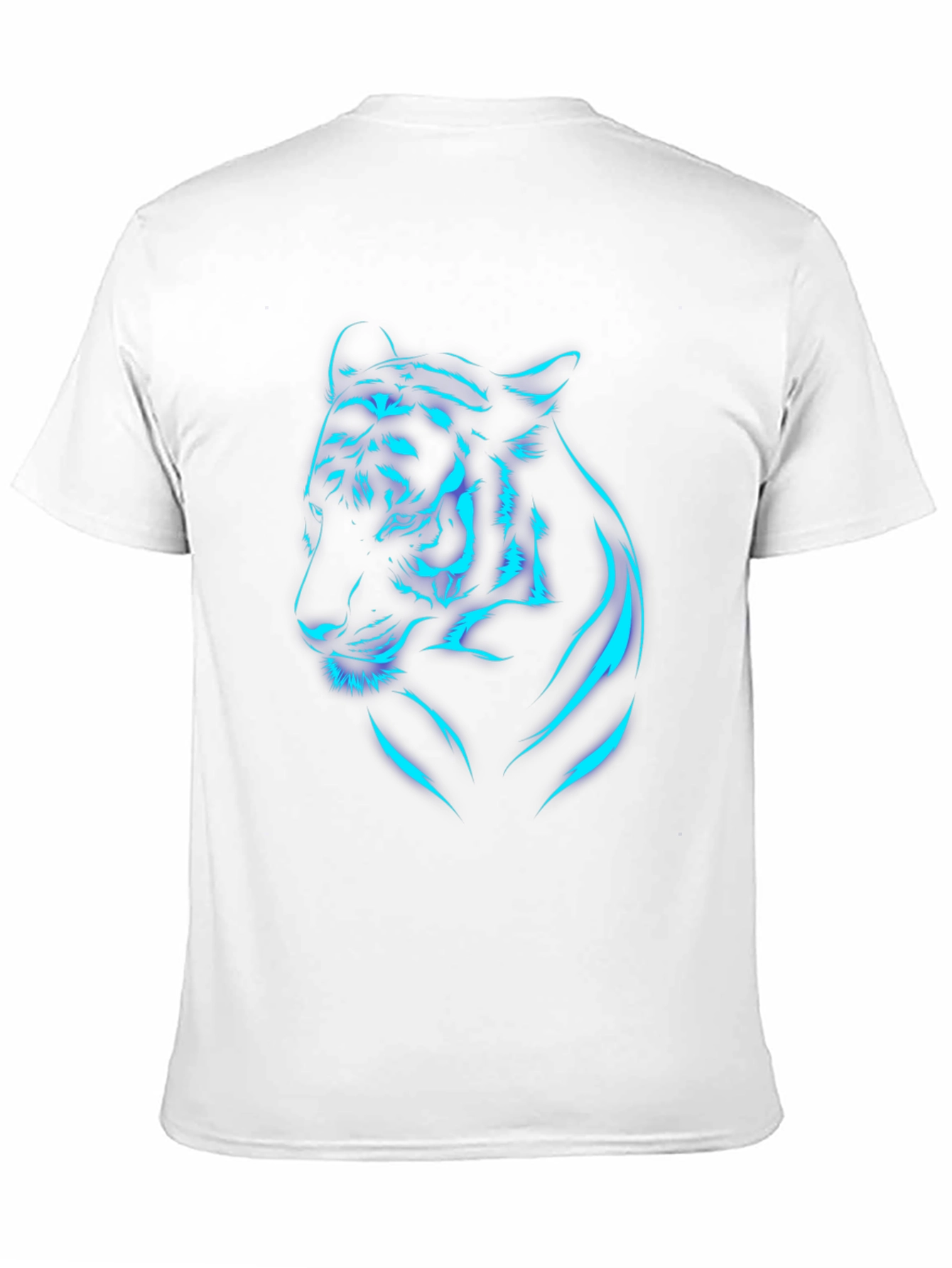 Neon Tiger Graphic T-Shirt - Black