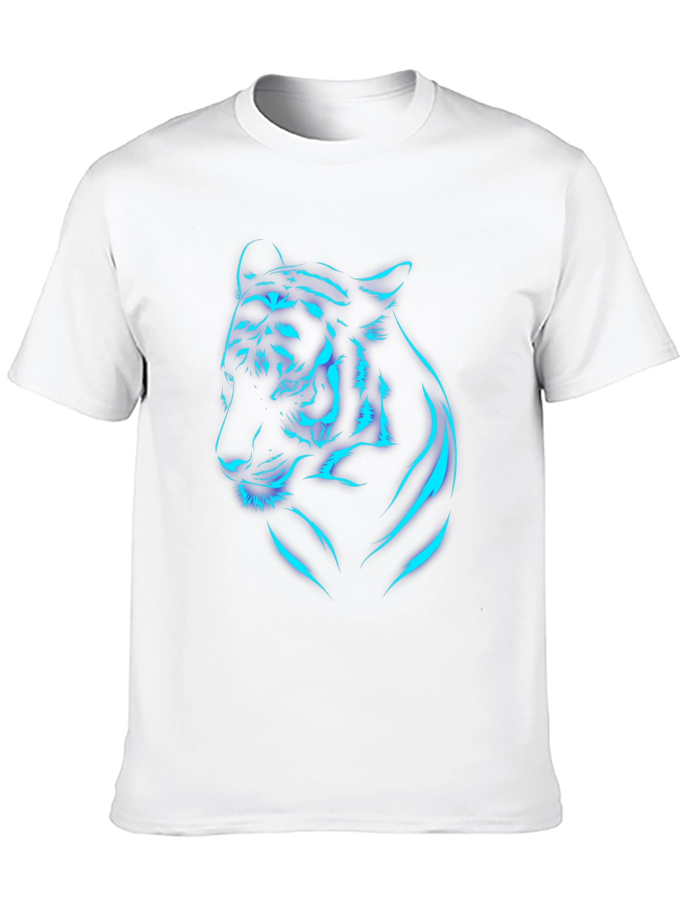 Neon Tiger Graphic T-Shirt - Black