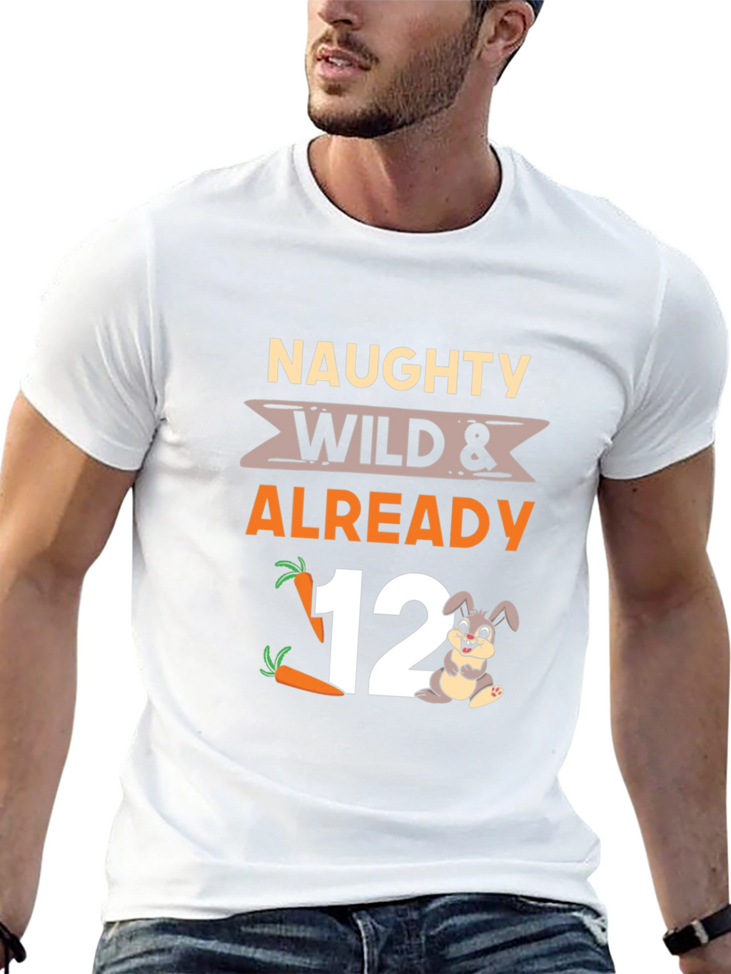 Naughty Wild & Already 12 Birthday T-Shirt