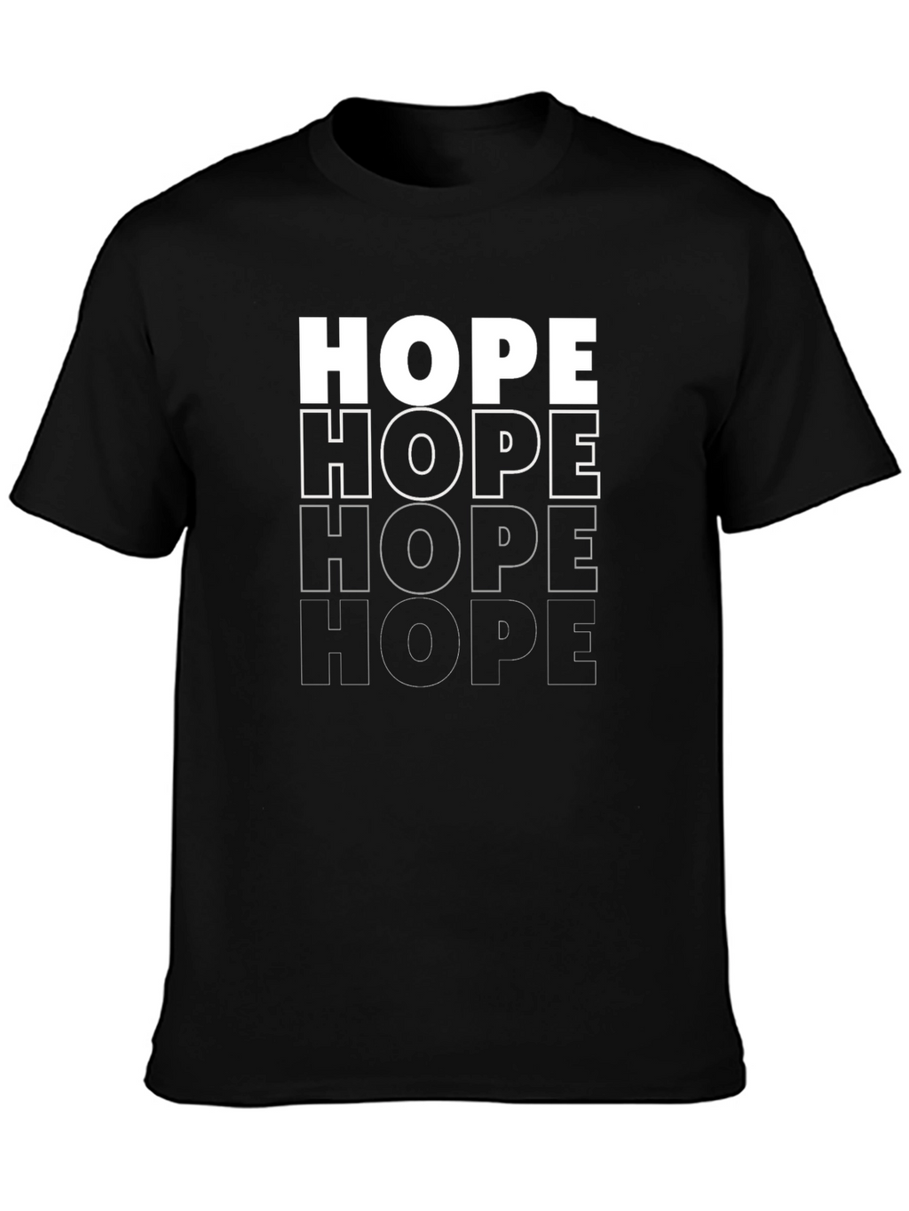 HOPE Graphic Print T-Shirt - Unisex Casual Tee