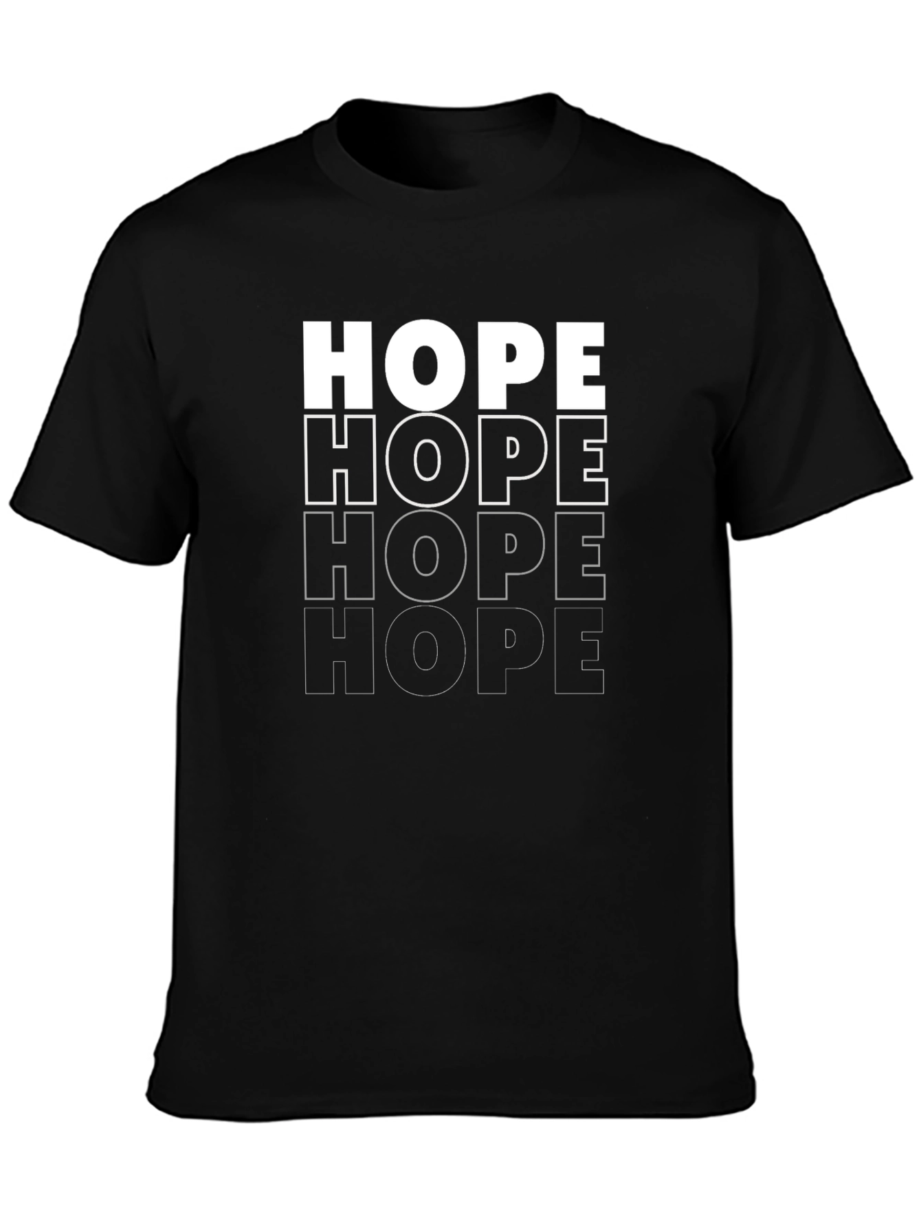 HOPE Graphic Print T-Shirt - Unisex Casual Tee