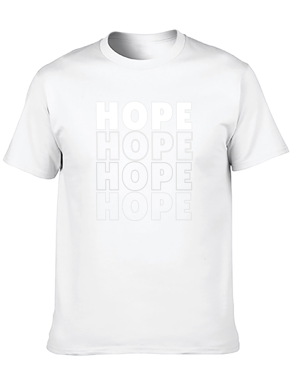 HOPE Graphic Print T-Shirt - Unisex Casual Tee
