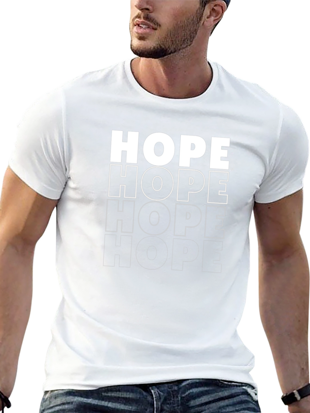 HOPE Graphic Print T-Shirt - Unisex Casual Tee