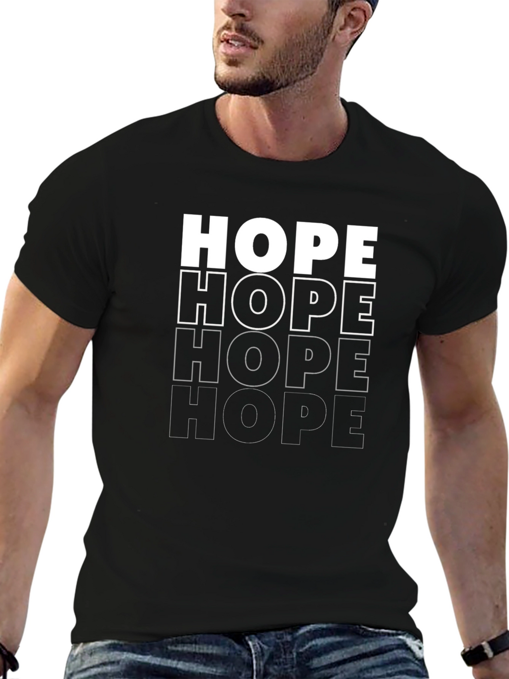 HOPE Graphic Print T-Shirt - Unisex Casual Tee