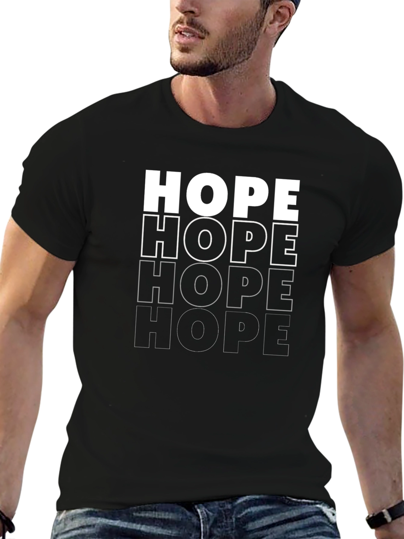 HOPE Graphic Print T-Shirt - Unisex Casual Tee