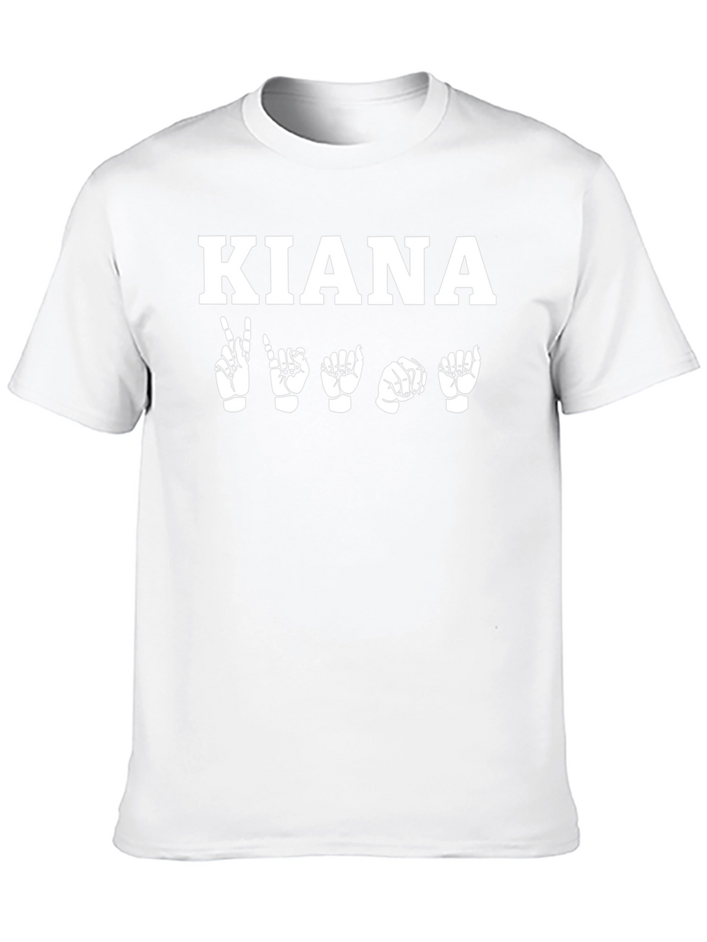 KIANA Sign Language T-Shirt - Black Unisex Tee