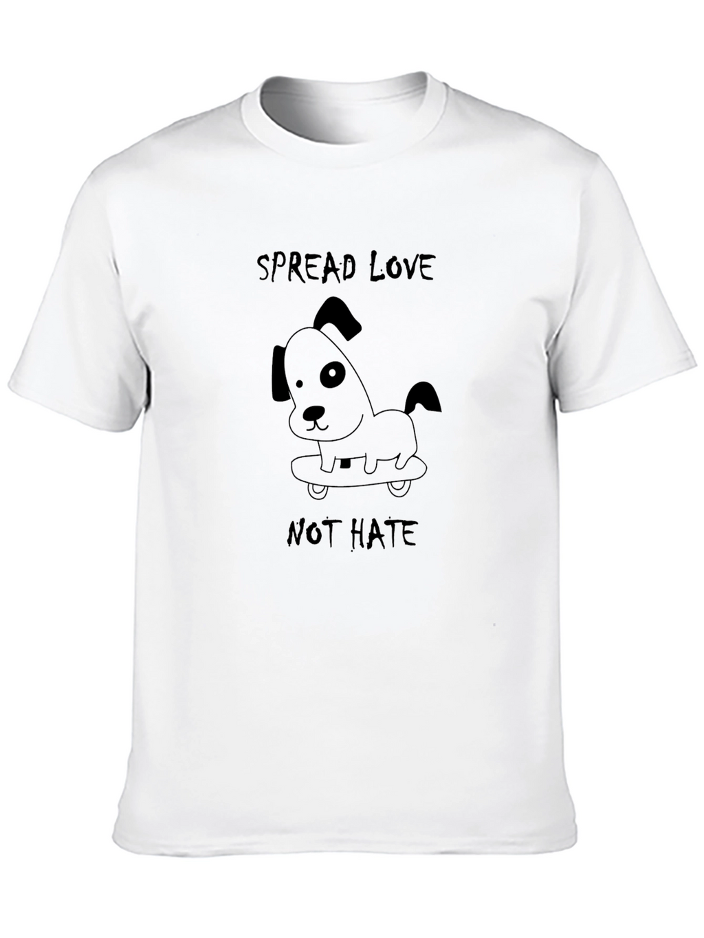 Spread Love Not Hate Dog T-Shirt