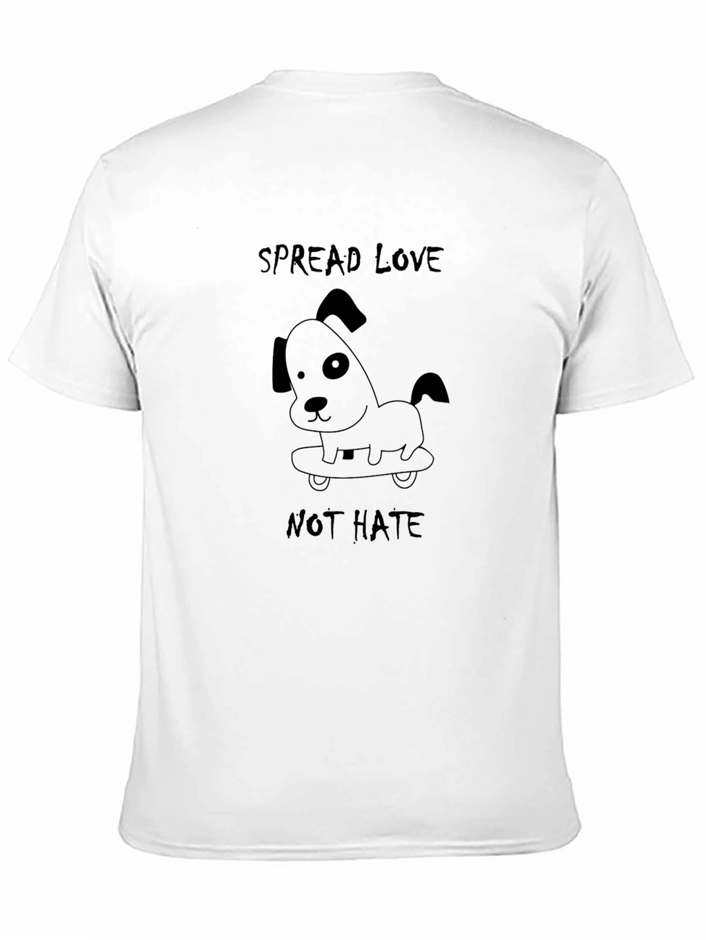 Spread Love Not Hate Dog T-Shirt
